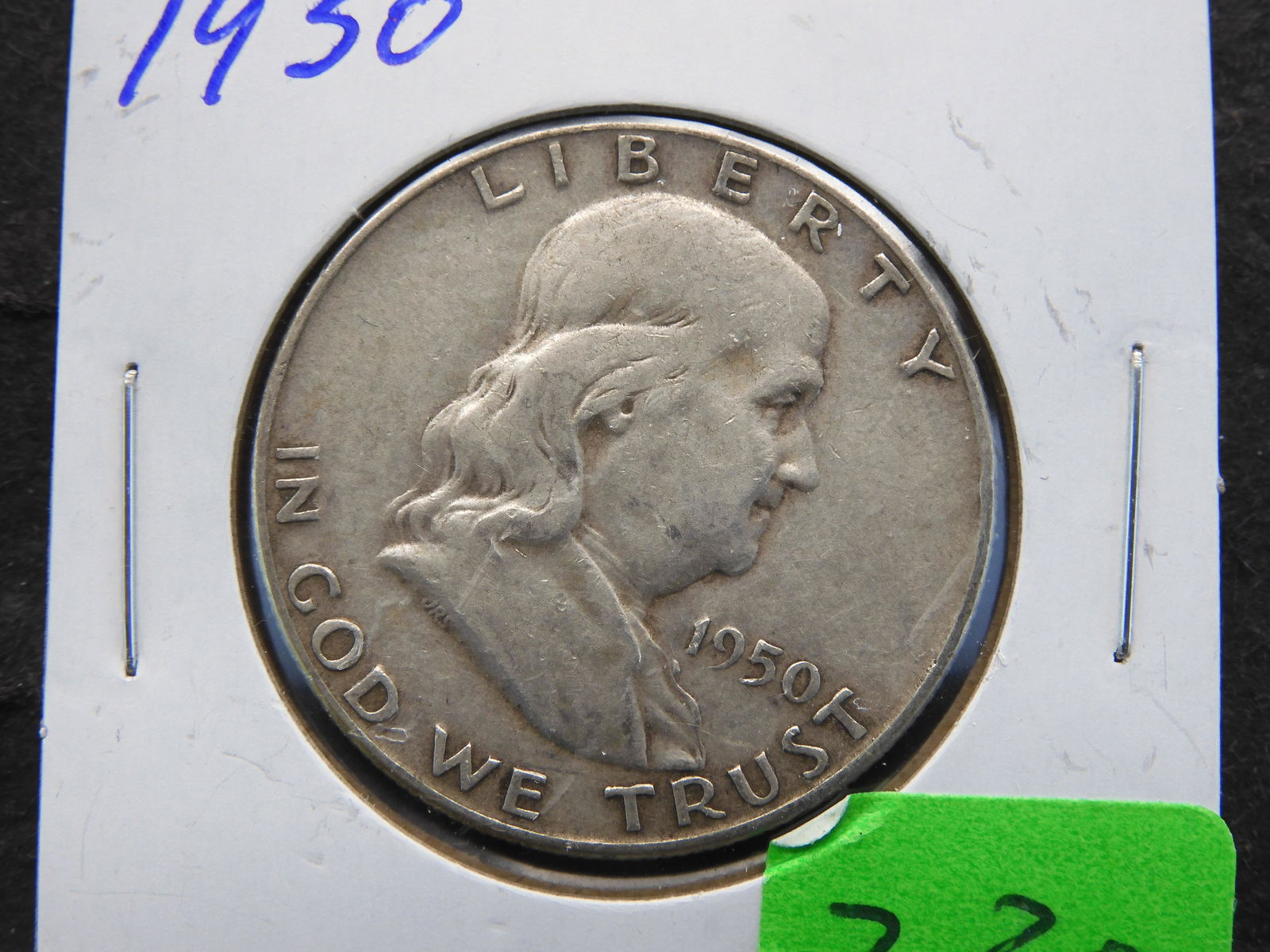 1950 Franklin Half Dollar. 90% Silver (1 of 3)