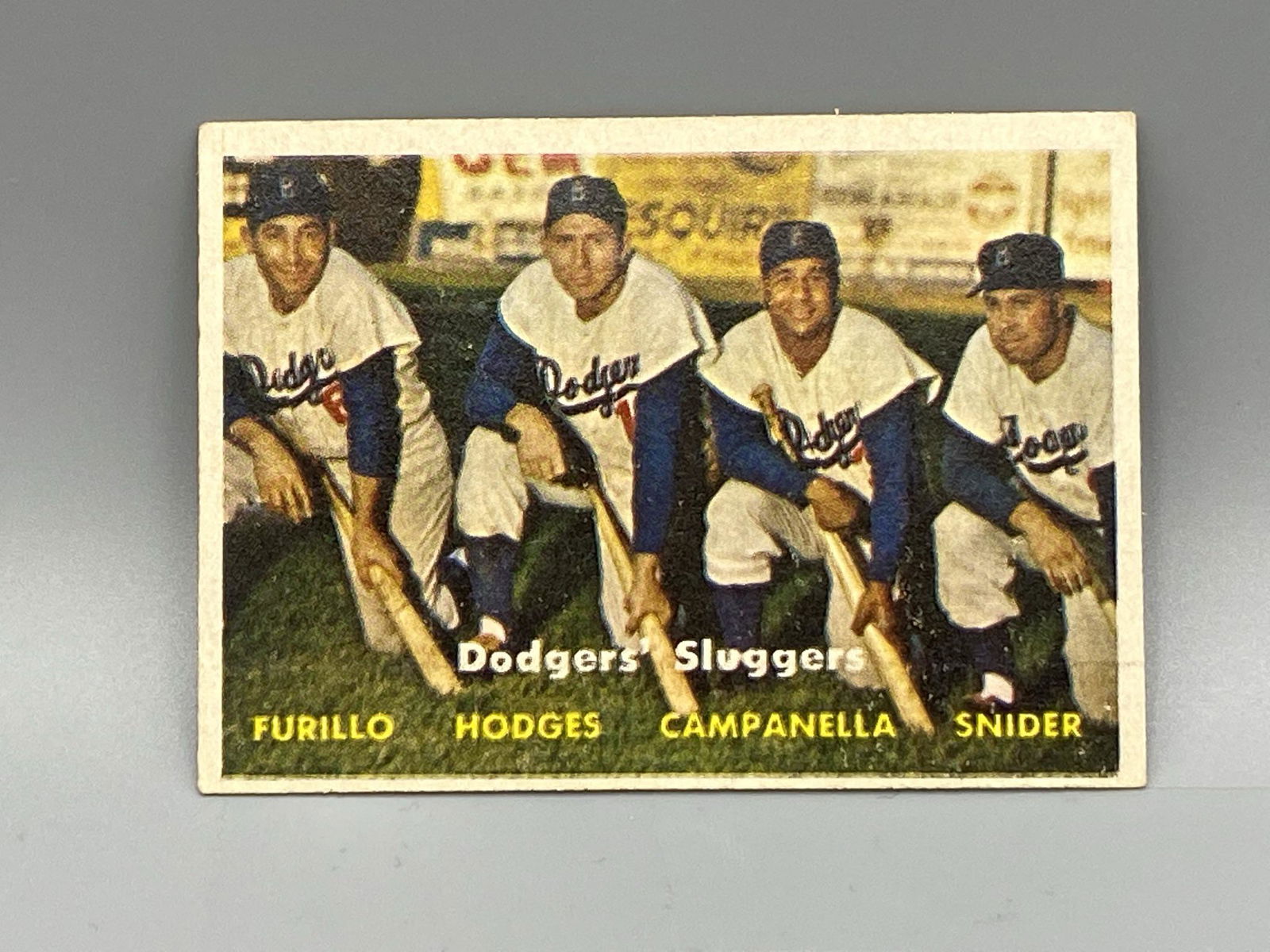 1957 Topps Dodgers Sluggers #400 Tough High Number (1 of 3)