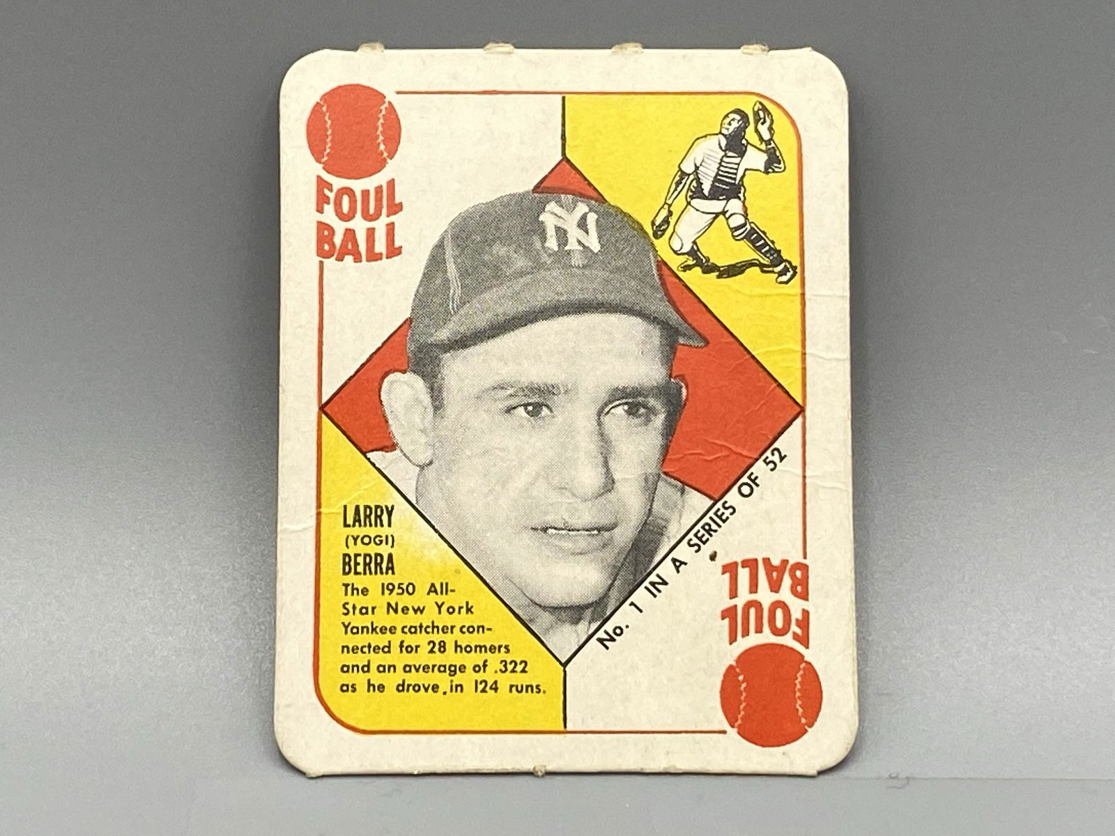 1951 Topps Red Back Yogi Berra (1 of 3)