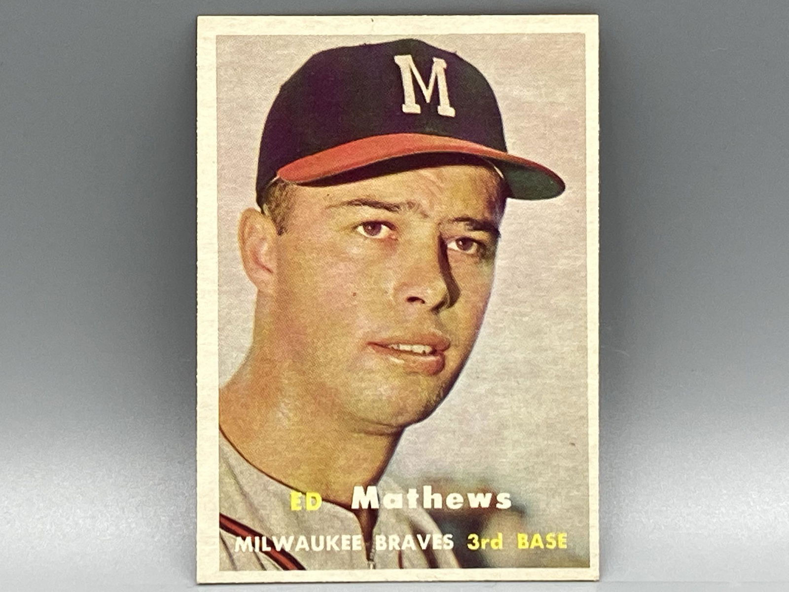 1957 Topps Ed Mathews #250 (1 of 2)