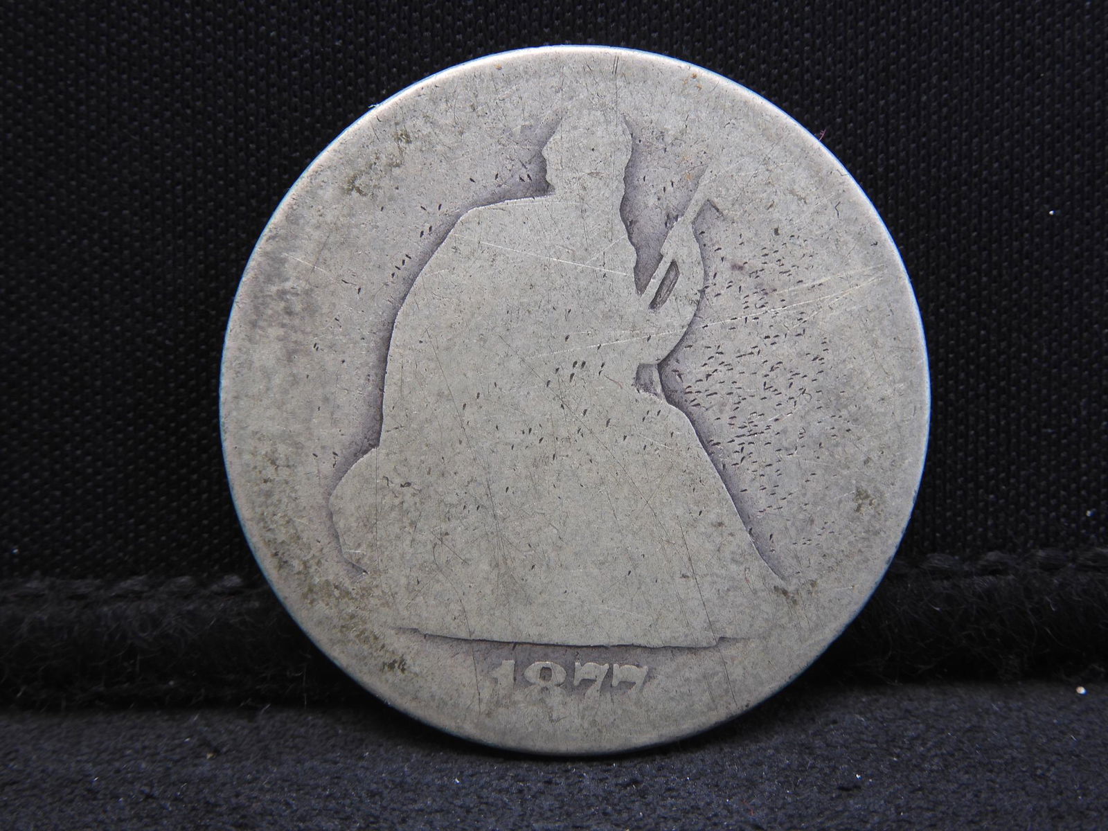 1877-CC Seated Liberty Silver Half Dollar - Scarce (1 of 2)