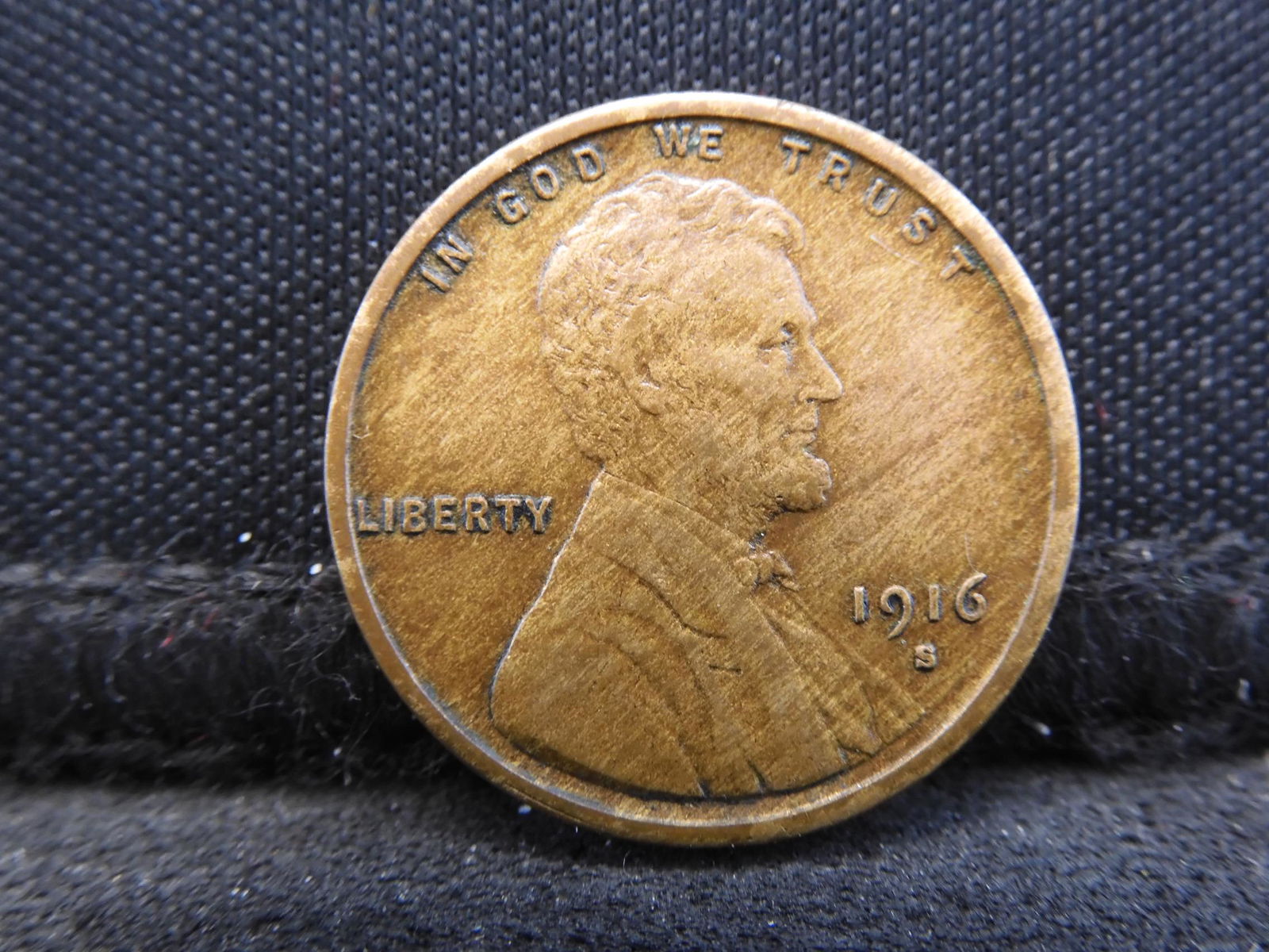 1916-S Lincoln Wheat Cent - AU+ Condition! (1 of 2)