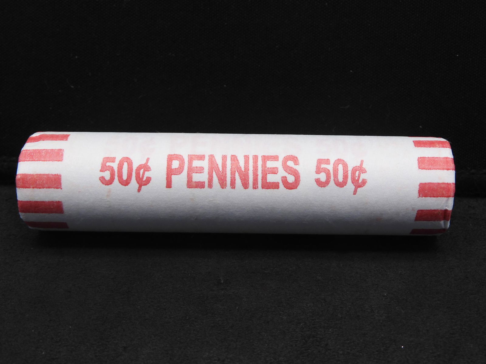 Wrapped Roll of 50 Lincoln Wheat Cents (1 of 3)