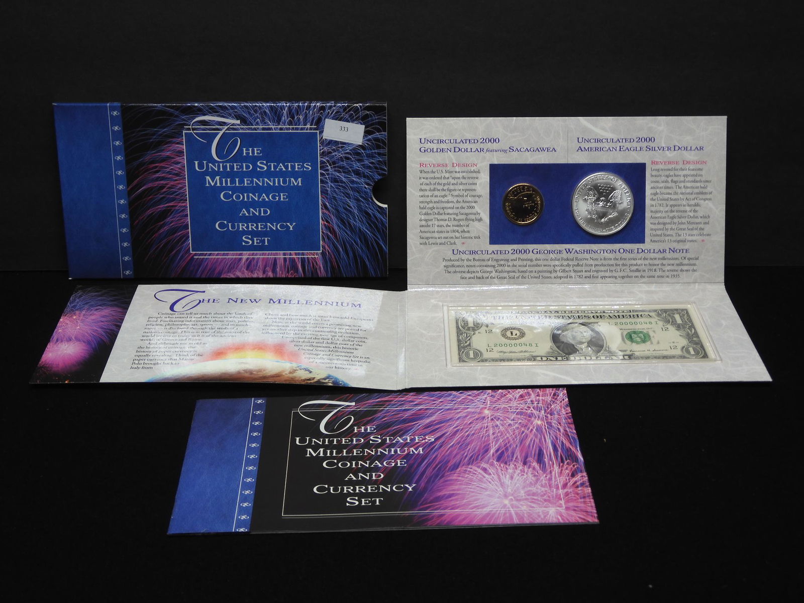 2000 U.S. Millennium Coinage & Currency Set OGP w/ (1 of 7)