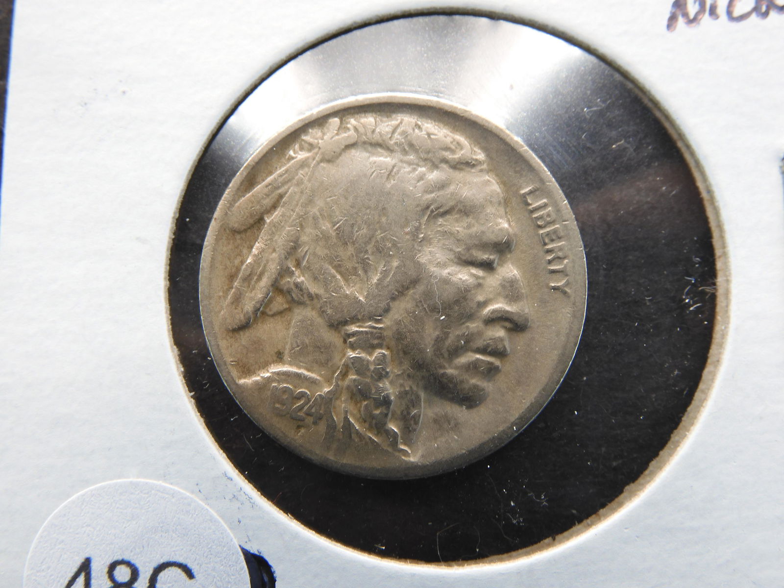 1924-D Buffalo 5c.  Fine+. (1 of 3)