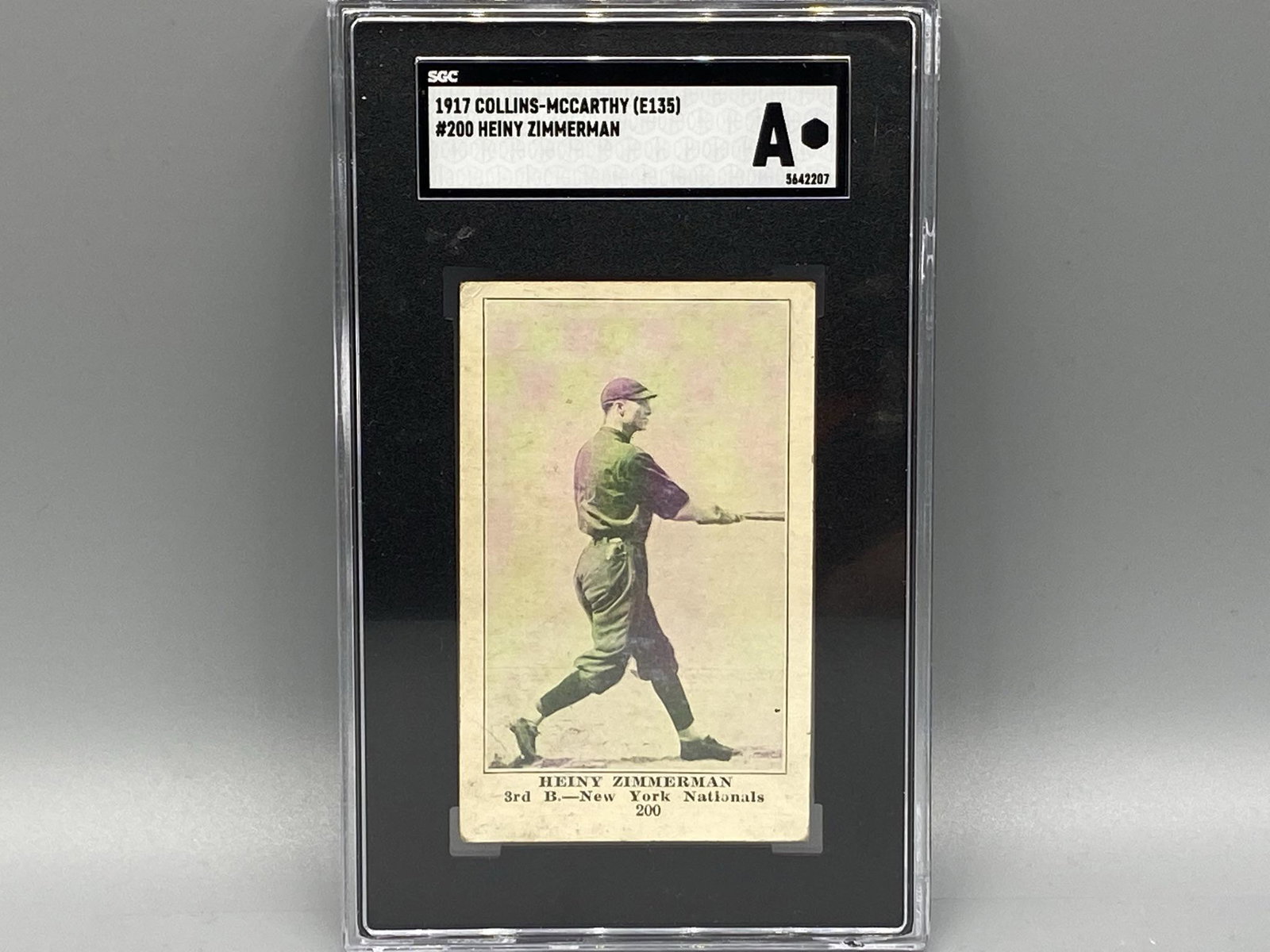 1917 Collins McCarthy Heiny Zimmerman SGC Authentic: 1917 Collins McCarthy Heiny Zimmerman SGC Authentic