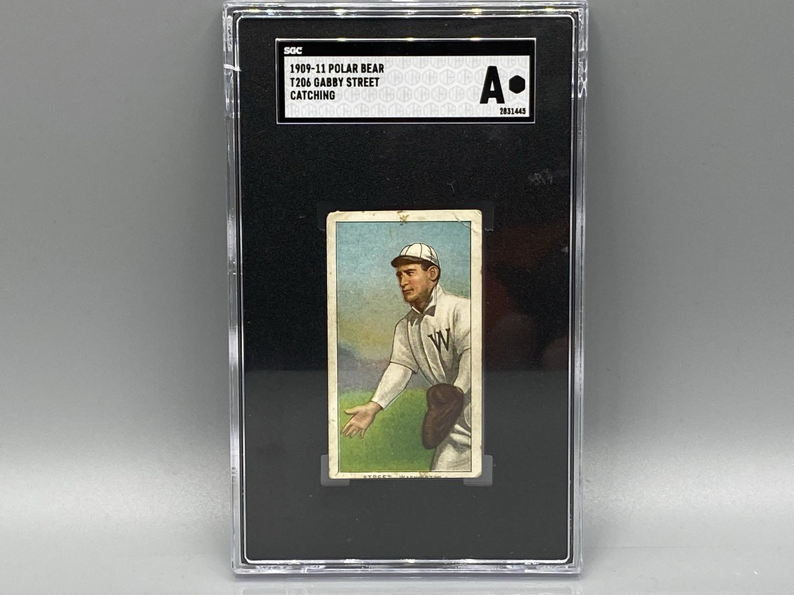 1909-11 T206 Gabby Street SGC Authentic Tough Polar: 1909-11 T206 Gabby Street SGC Authentic Tough Polar Bear Back