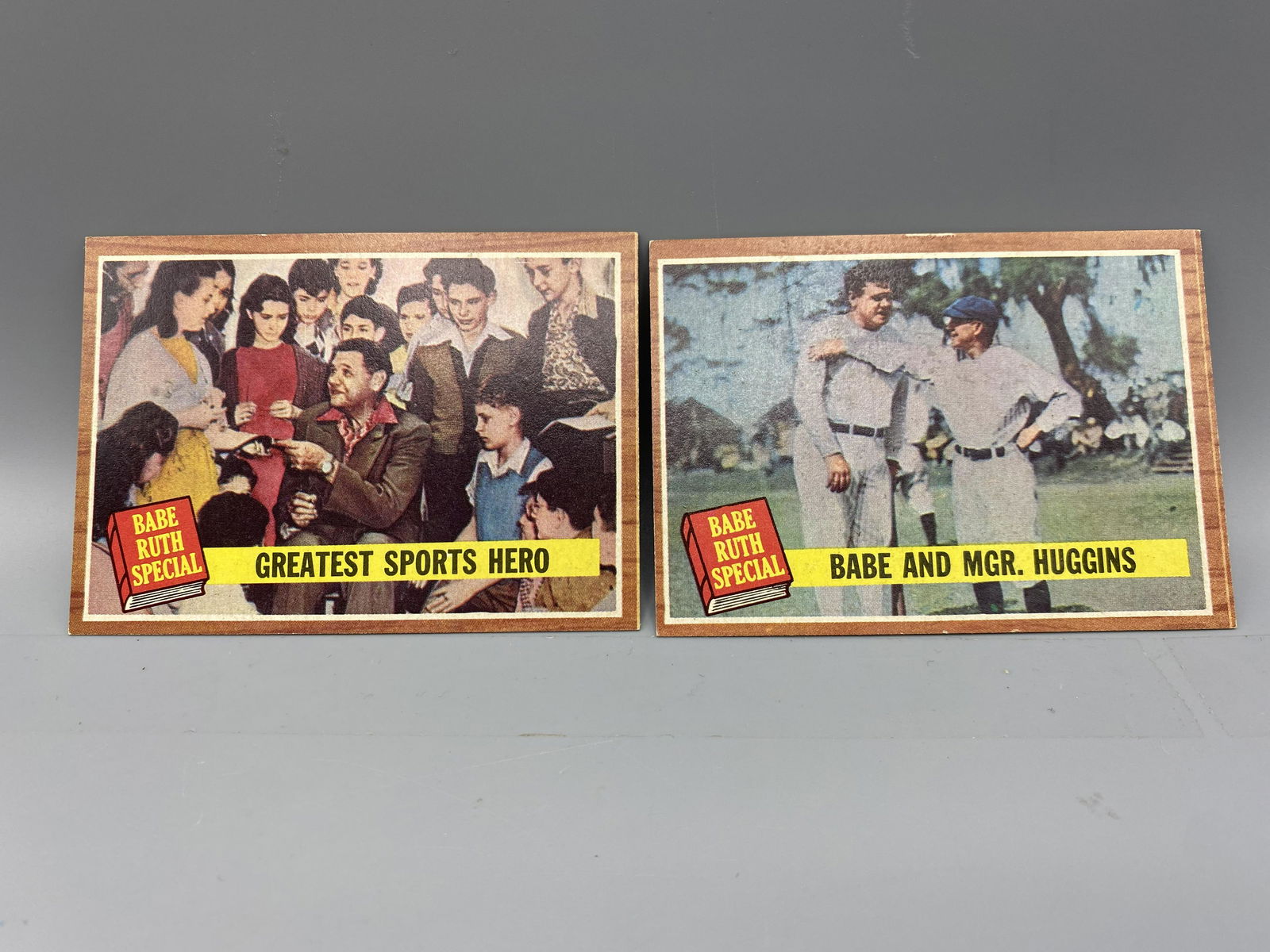 1962 Topps Babe Ruth Special Cards #143 & 137 (1 of 2)
