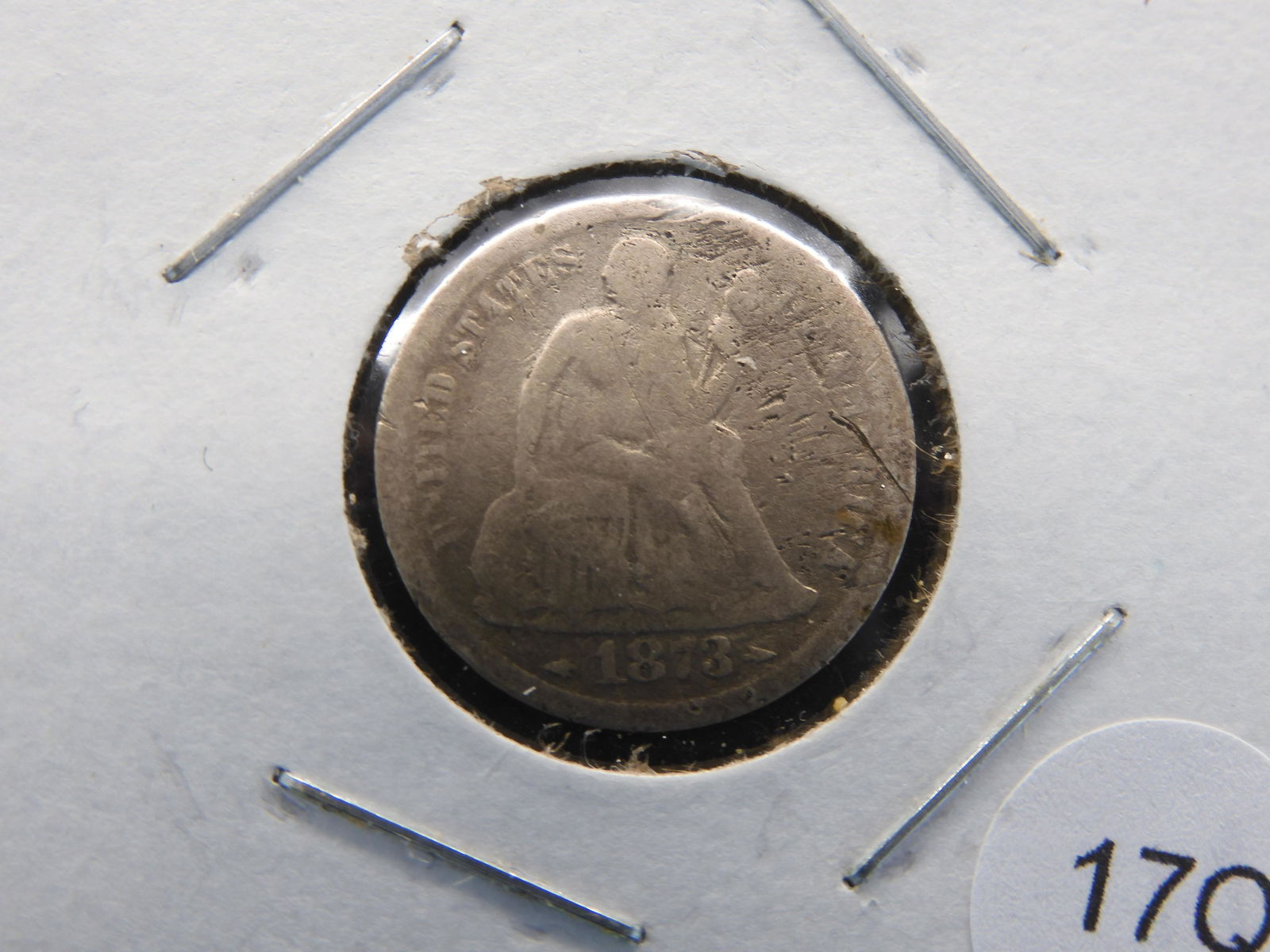 1873 Seated Liberty Dime w/Arrows (1 of 3)
