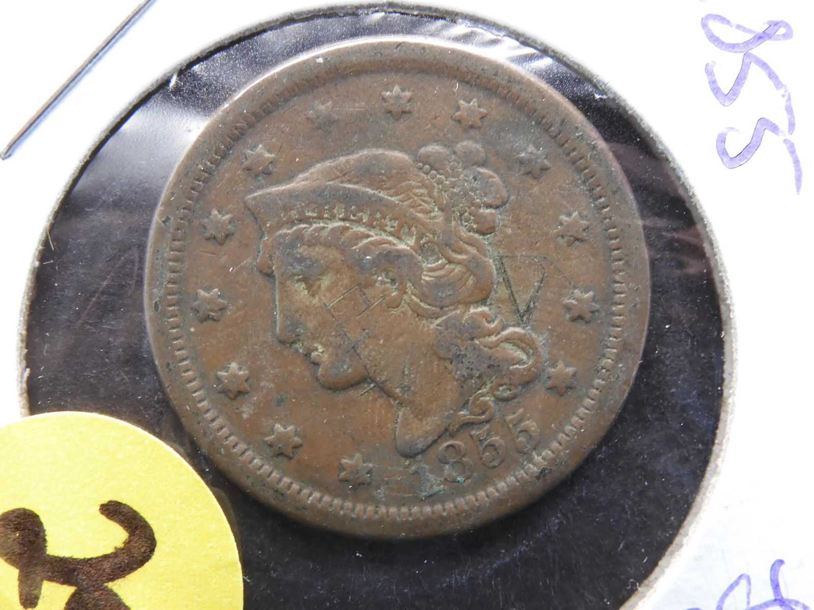 1855 US Coronet Head Large Cent (1 of 2)