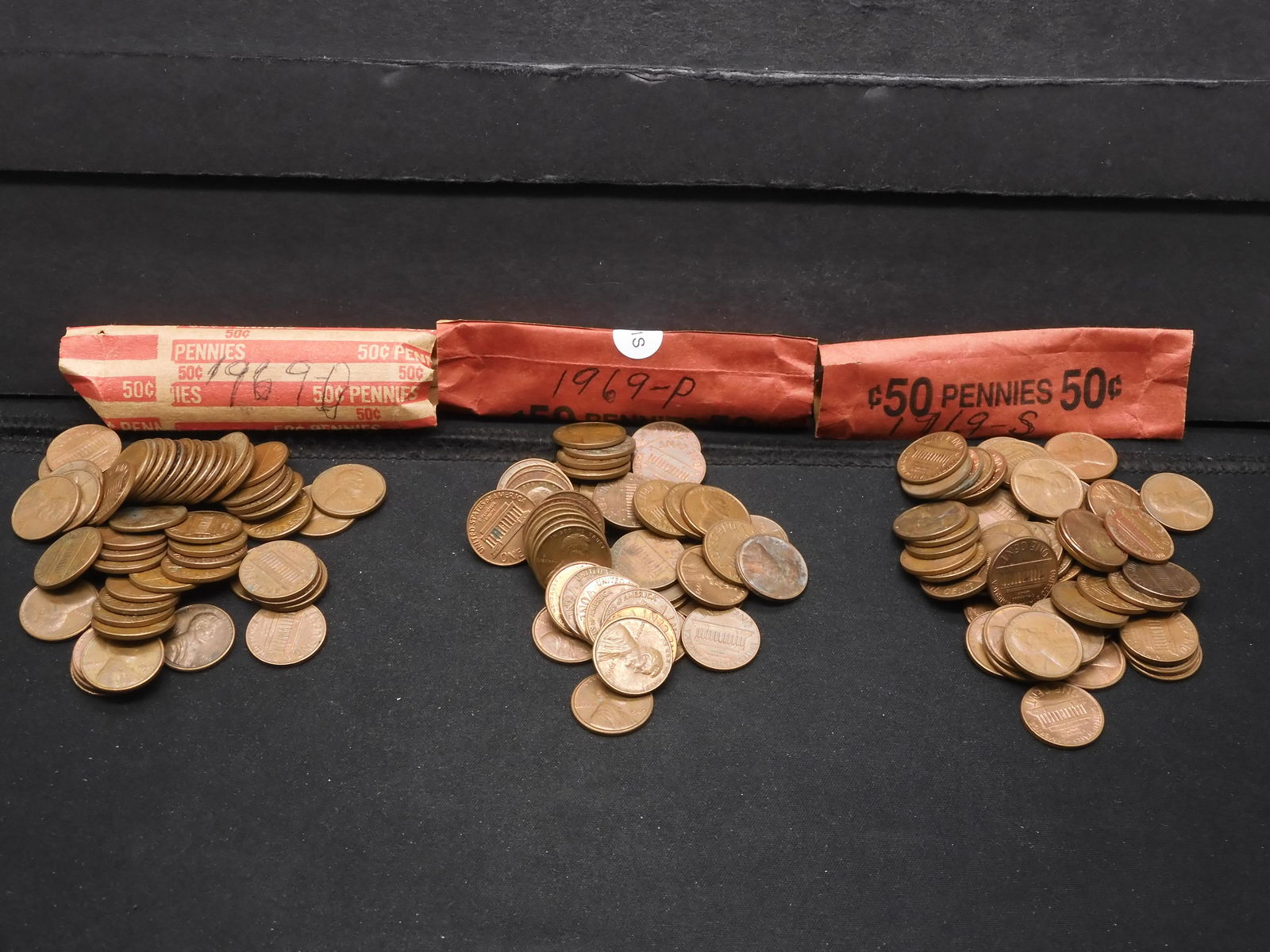 150 Copper Lincoln Memorial Cents Mostly 1969 P, D & S (1 of 18)