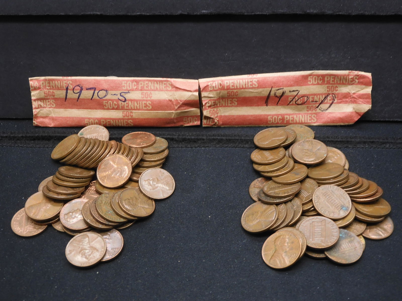 100 Copper Lincoln Memorial Cents Mostly 1970 D & S (1 of 11)