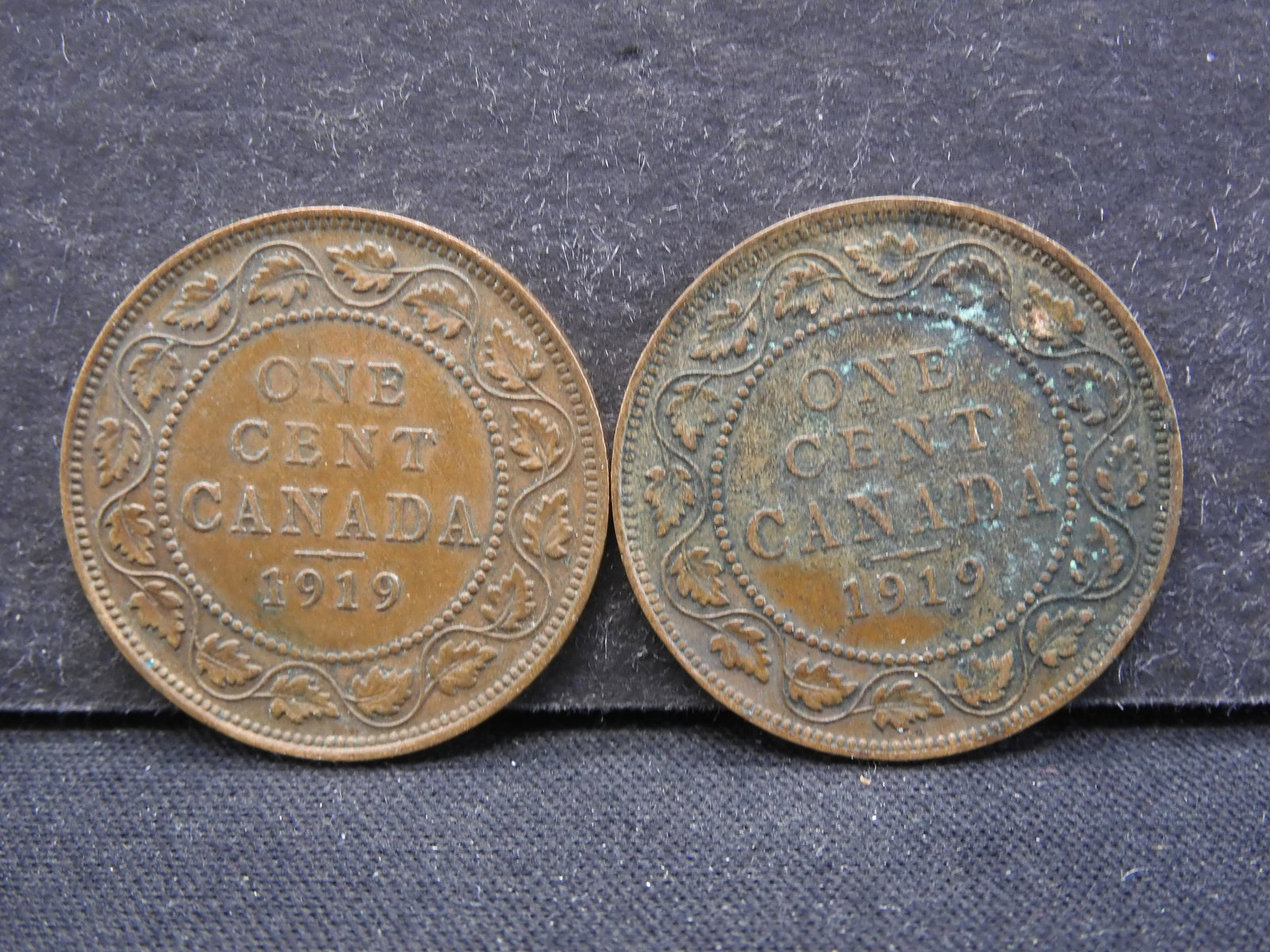 (2) 1919 CANADA ONE CENT'S (1 of 2)