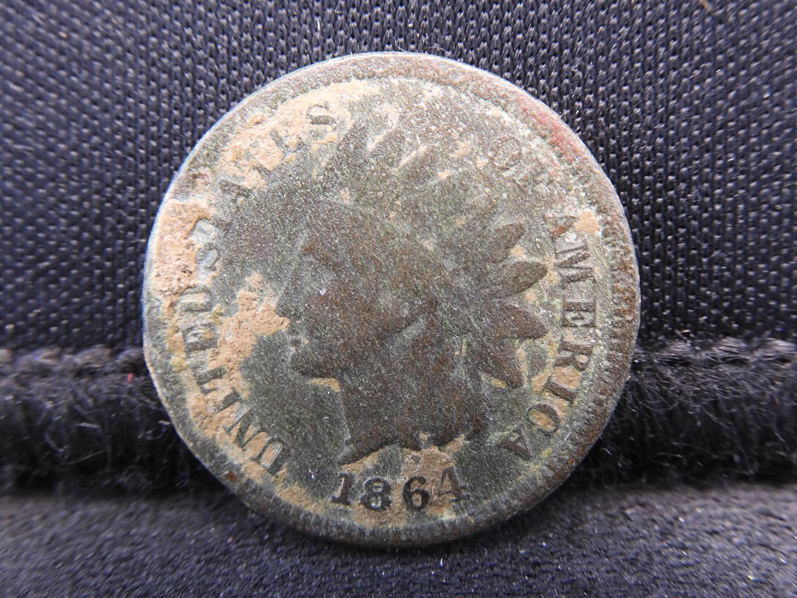 1864 Key Date Indian Head Cent.  Civil War Year. (1 of 2)