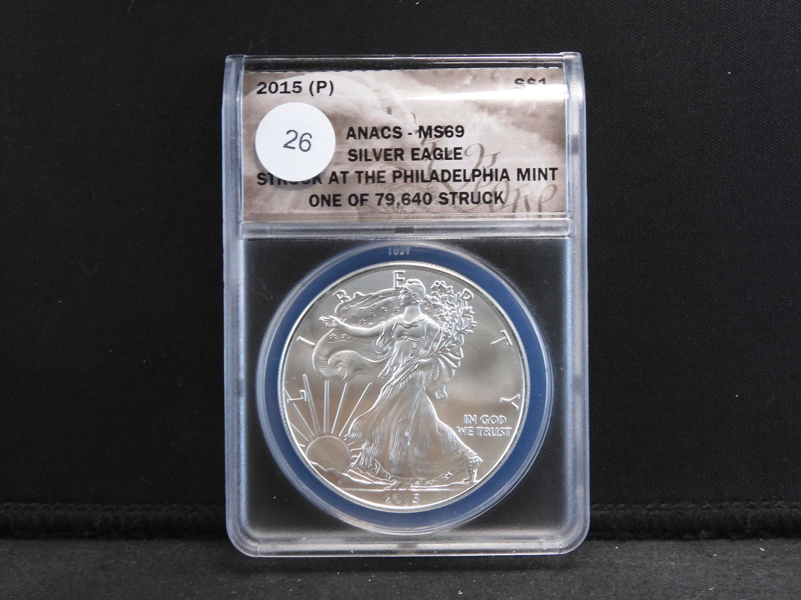 2015-P American Silver Eagle slabbed by ANACS (1 of 4)