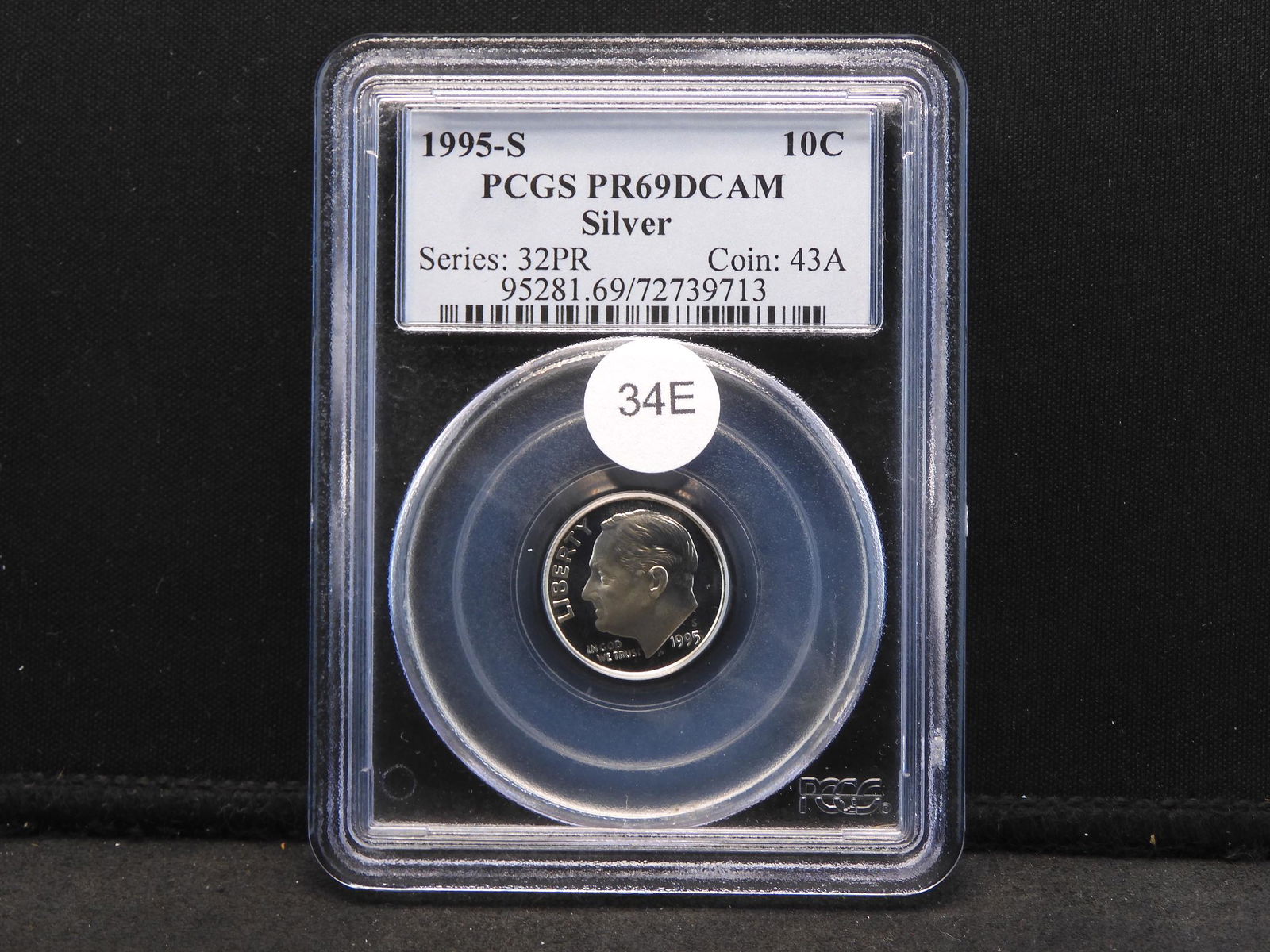 1995-S Roosevelt Dime PCGS PR69DCAM  90% Silver (1 of 4)