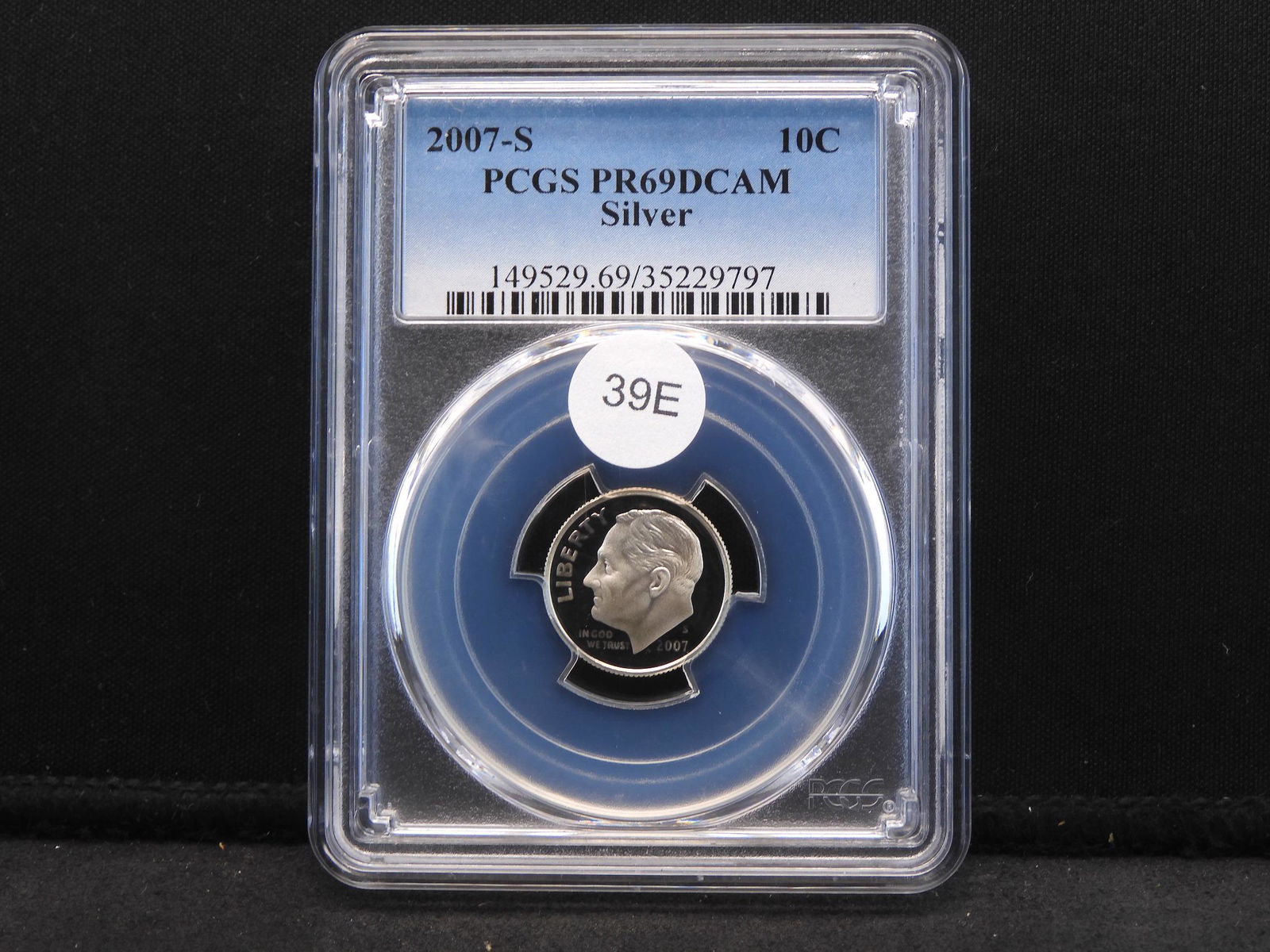 2007-S Roosevelt Dime PCGS PR69DCAM  90% Silver (1 of 4)
