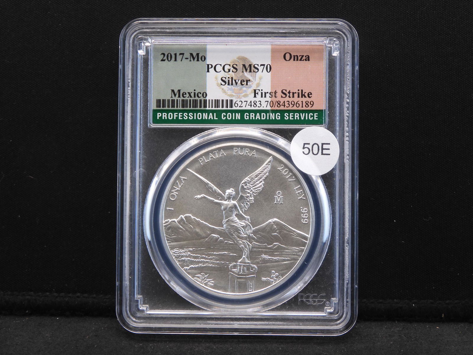 2017-Mo Mexico Onza PCGS MS70 .999 Fine Silver One (1 of 4)