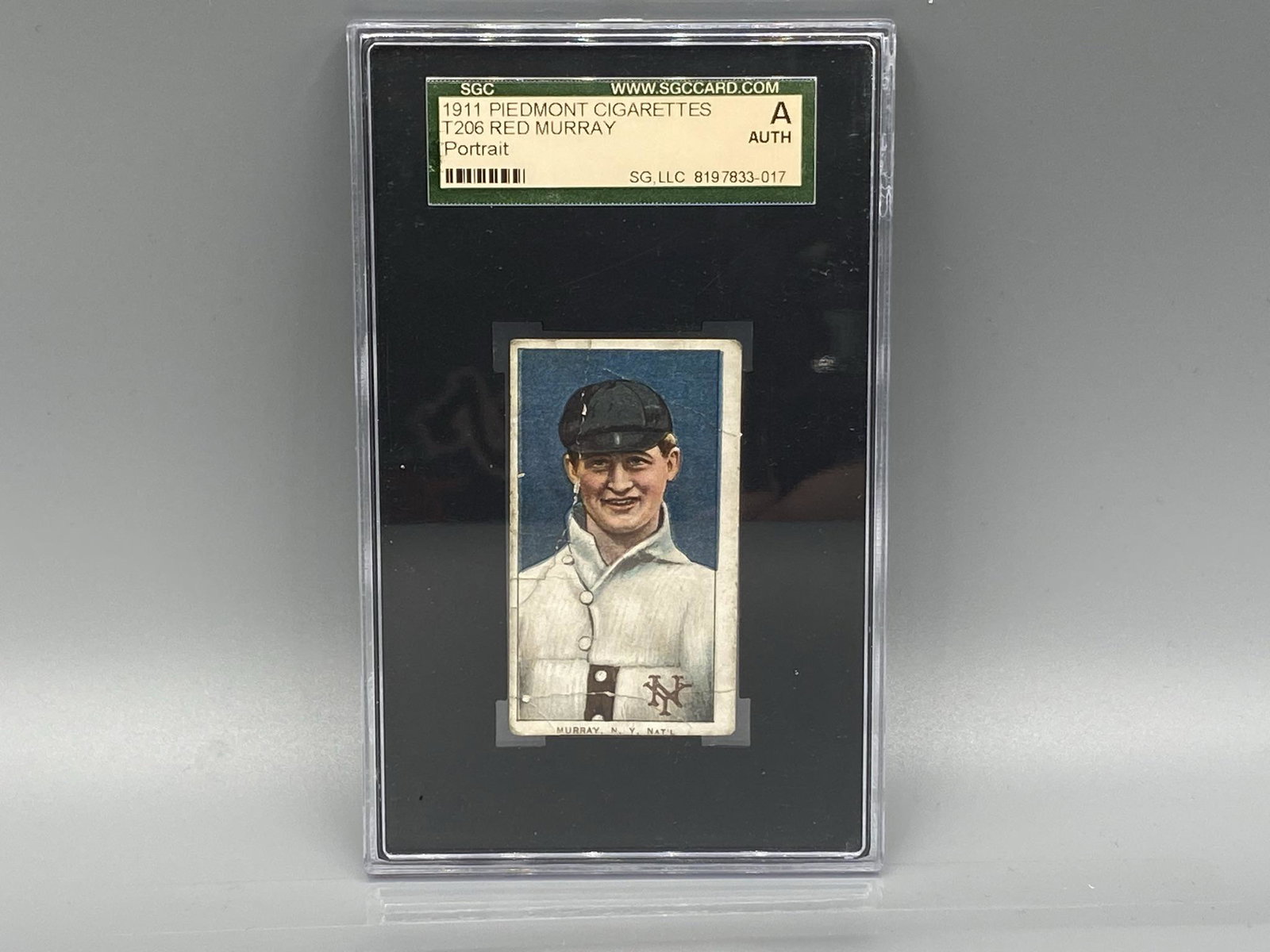 1909-11 T206 Red Murray SGC Authentic: 1909-11 T206 Red Murray SGC Authentic