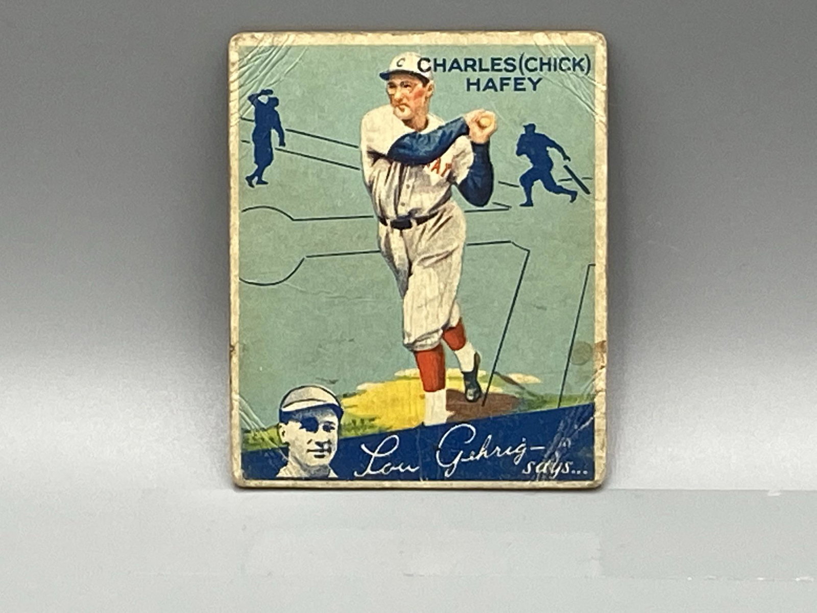 1934 World Wide Gum Chick Hafey #78 HOF: 1934 World Wide Gum Chick Hafey #78 HOF