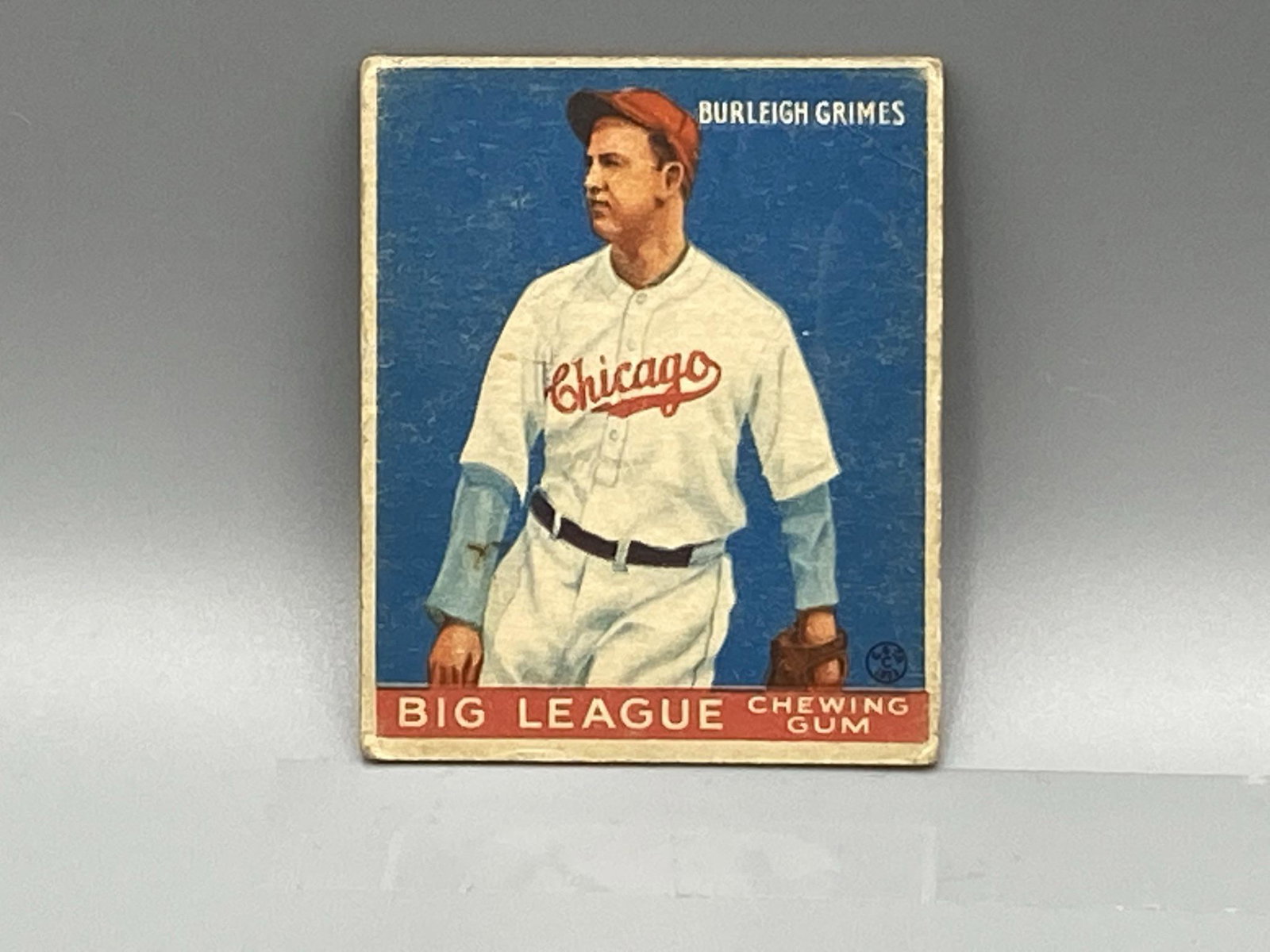 1933 World Wide Gum Burleigh Grimes #64 HOF - Super: 1933 World Wide Gum Burleigh Grimes #64 HOF - Super Tough Variation French and English