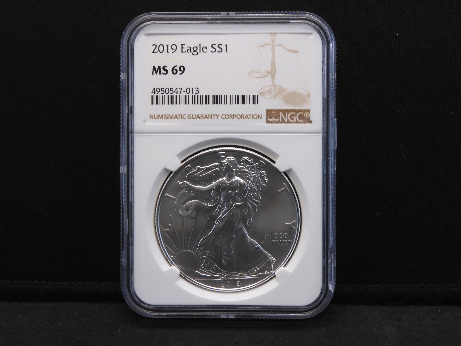 2019 NGC MS69 American Silver Eagle - Almost Perfect! (1 of 4)