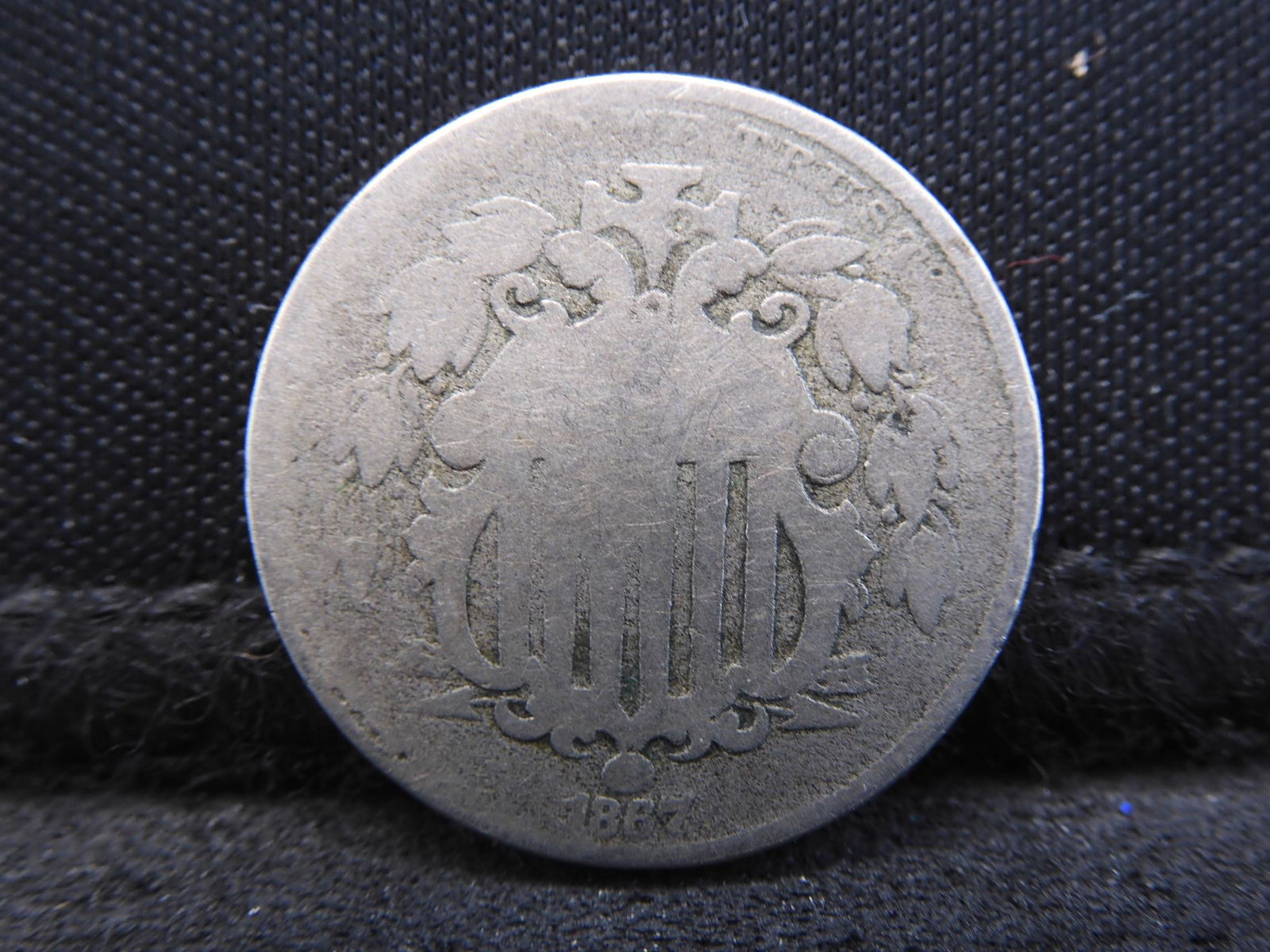 1867 w/ Rays Shield Nickel - Nice! (1 of 2)