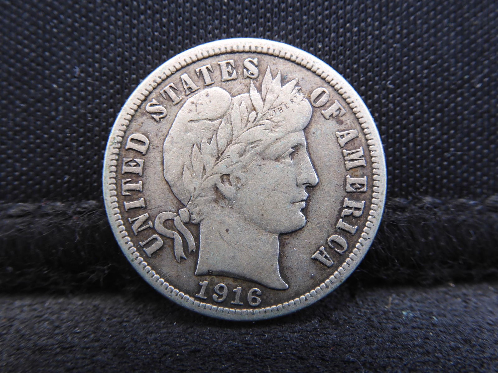 1916 Barber Silver Dime - Full Liberty! (1 of 2)