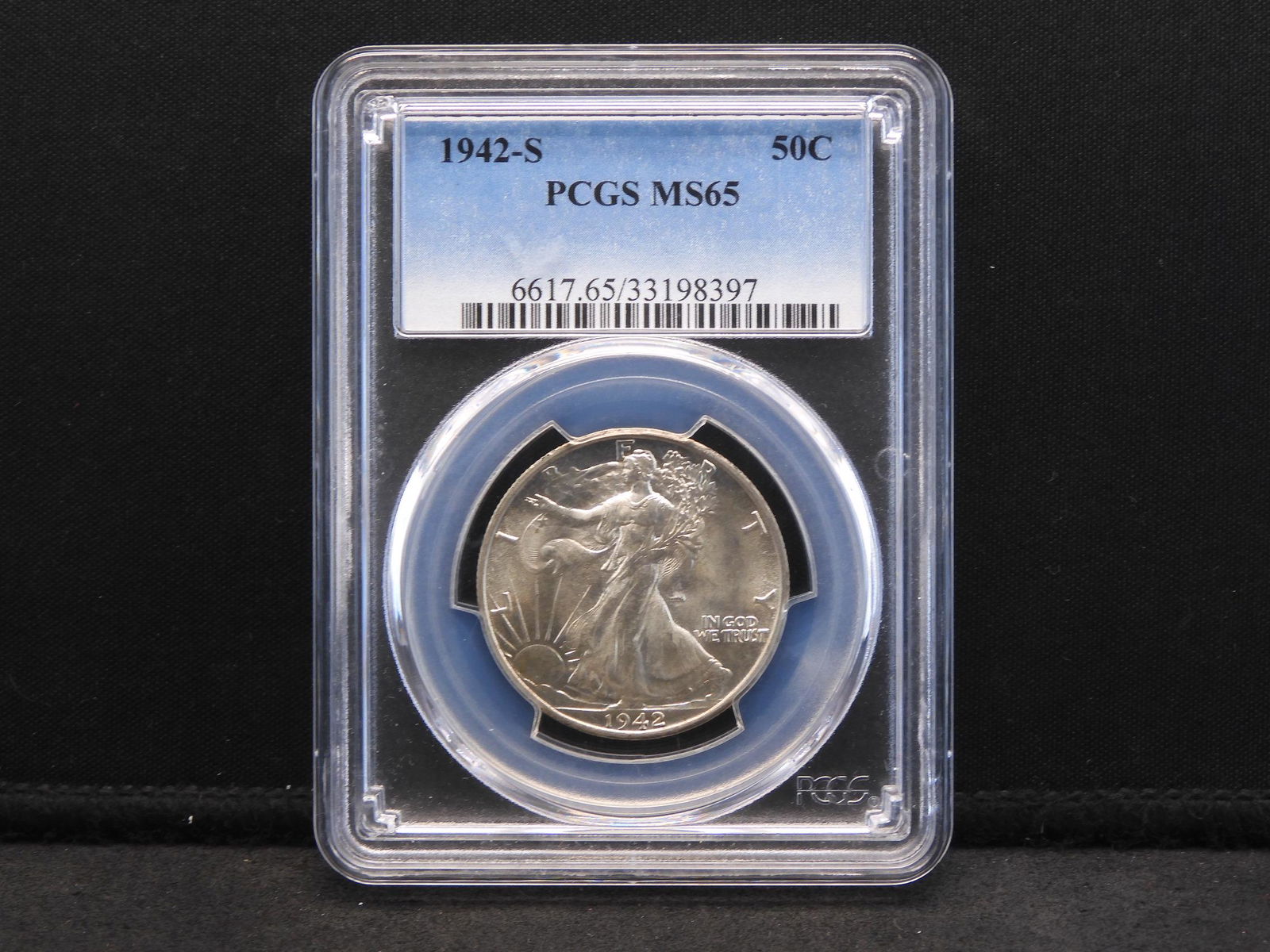 1942-S PCGS MS65 Walking Liberty Silver Half Dollar (1 of 4)