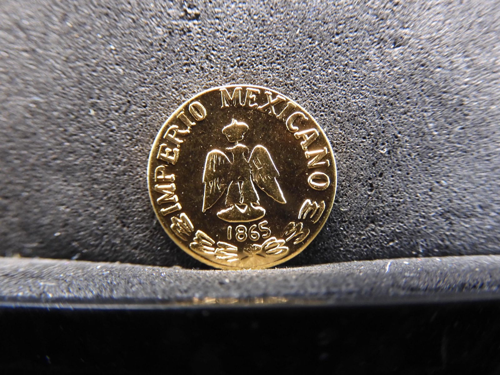 Solid Gold Mexico Maximilliano Round - Miniature (1 of 3)