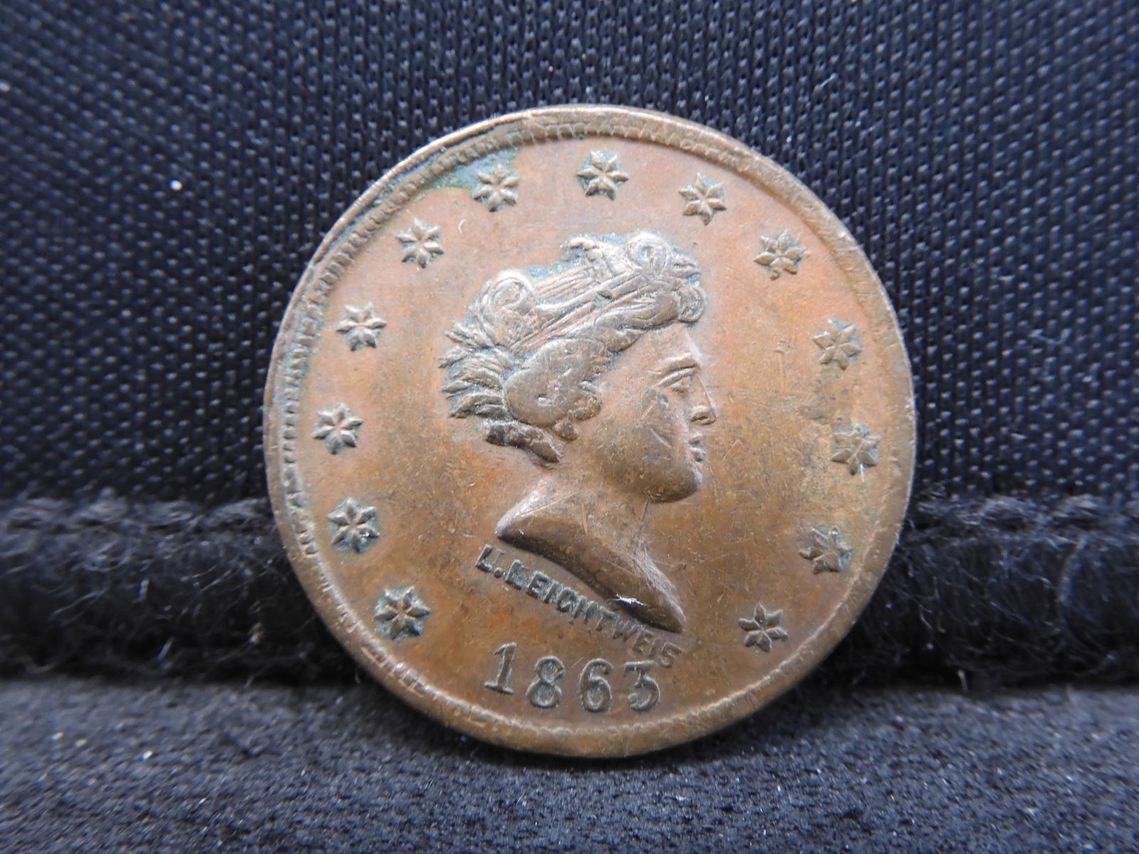 1863 Civil War Token - Million for Defense / Not / One (1 of 2)