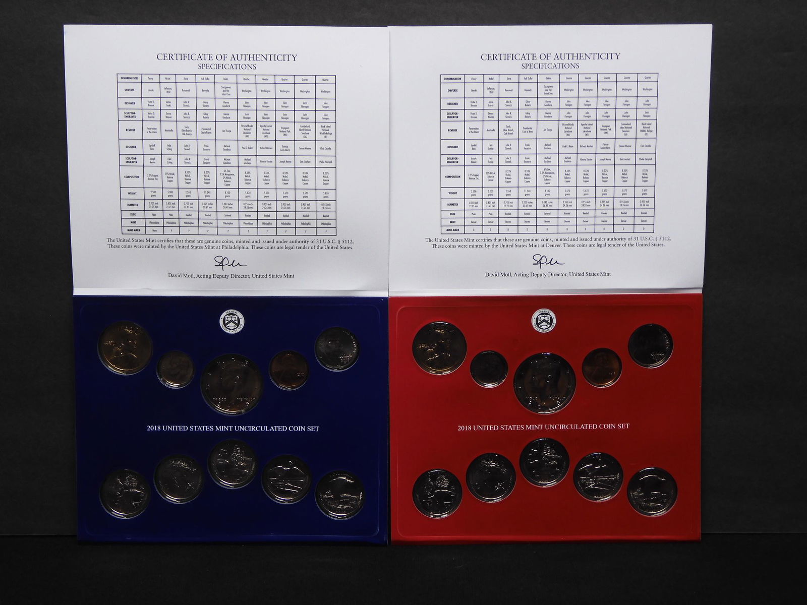 2018 U.S. Uncirculated P & D Mint Set OGP (1 of 7)