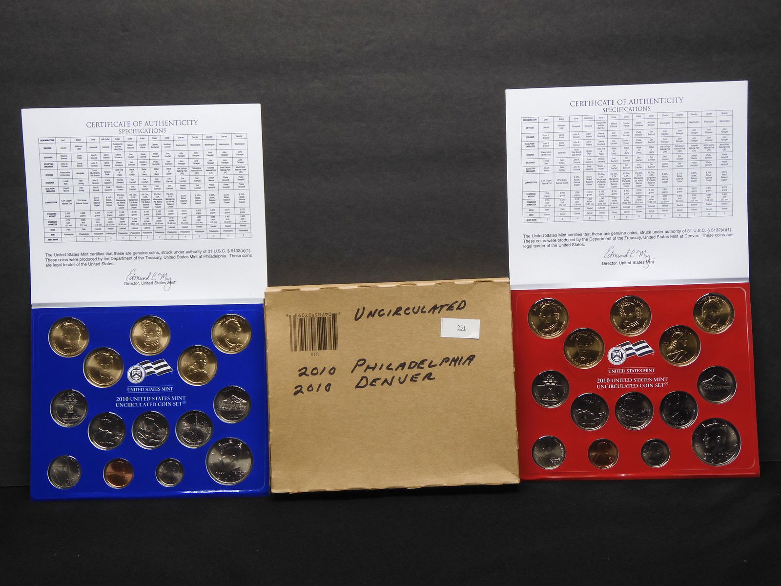 2010 U.S. Uncirculated P & D Mint Set OGP (1 of 7)