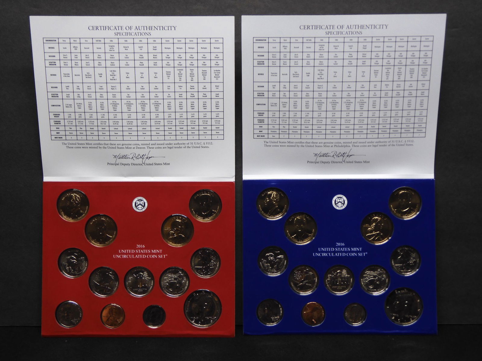 2016 U.S. Uncirculated P & D Mint Set OGP (1 of 7)