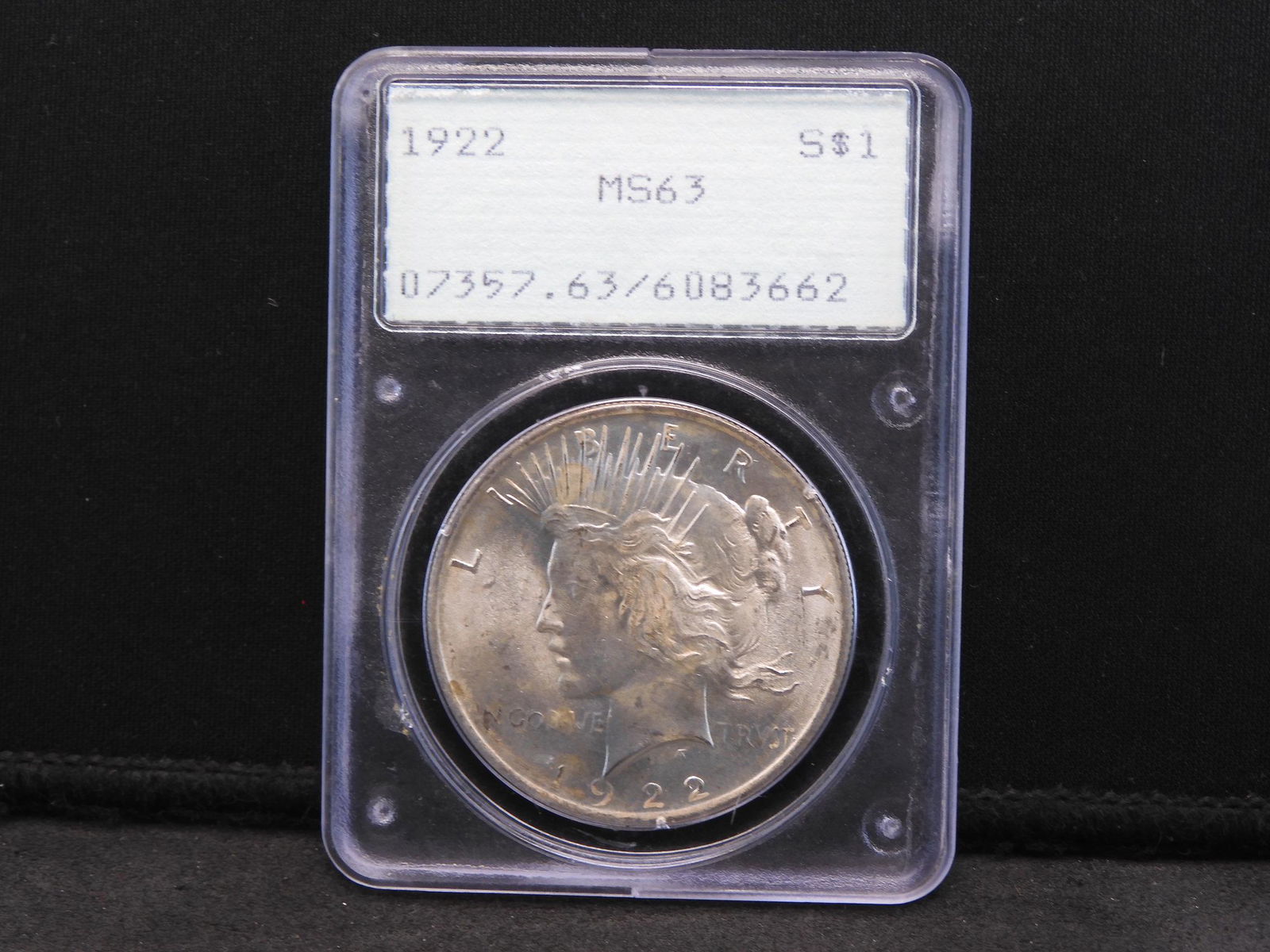 1922 PCGS MS63 Peace Silver Dollar (1 of 4)