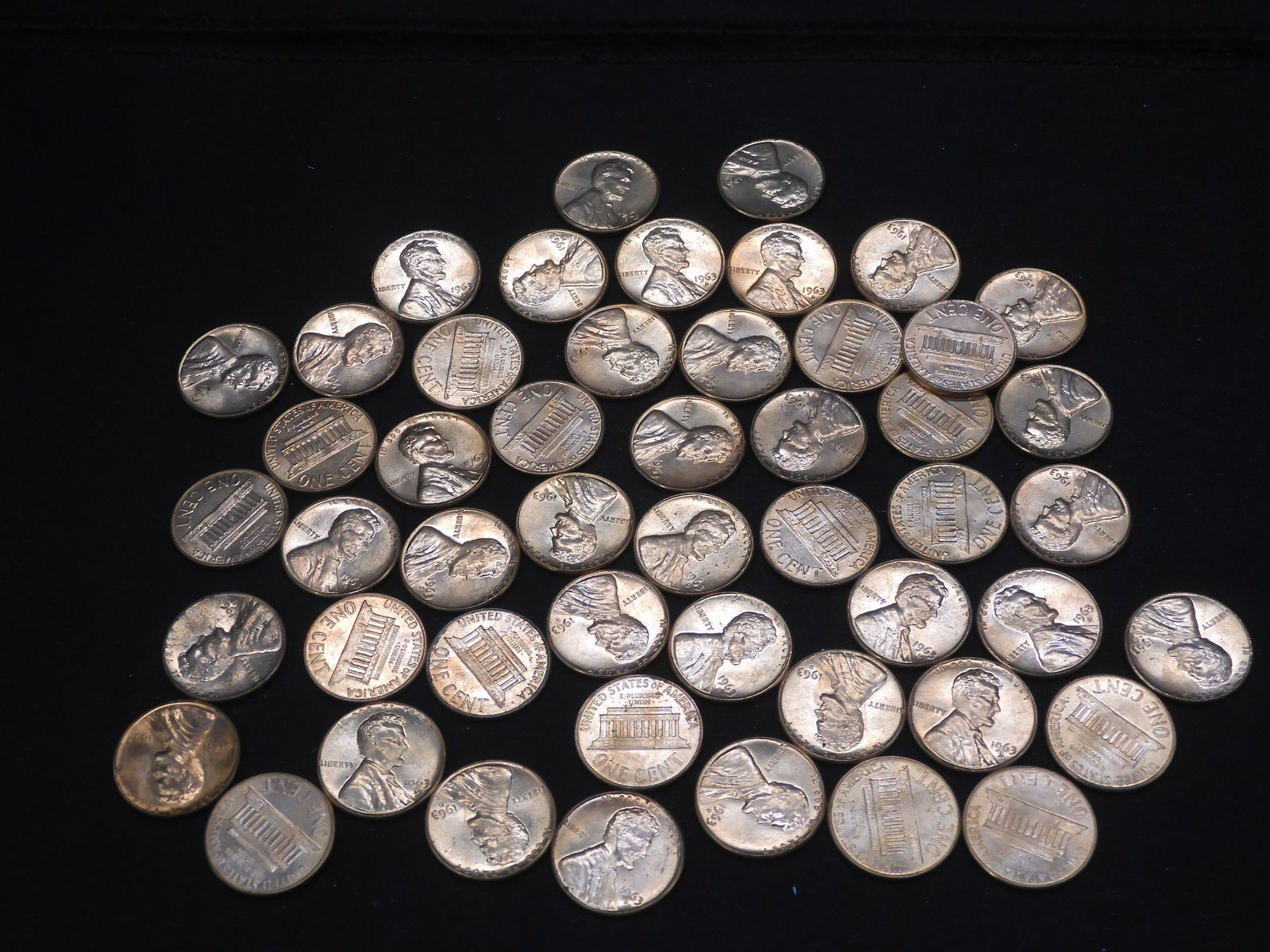 1963-D Red BU Roll of Lincoln Cents (50 Coin Lot) (1 of 6)