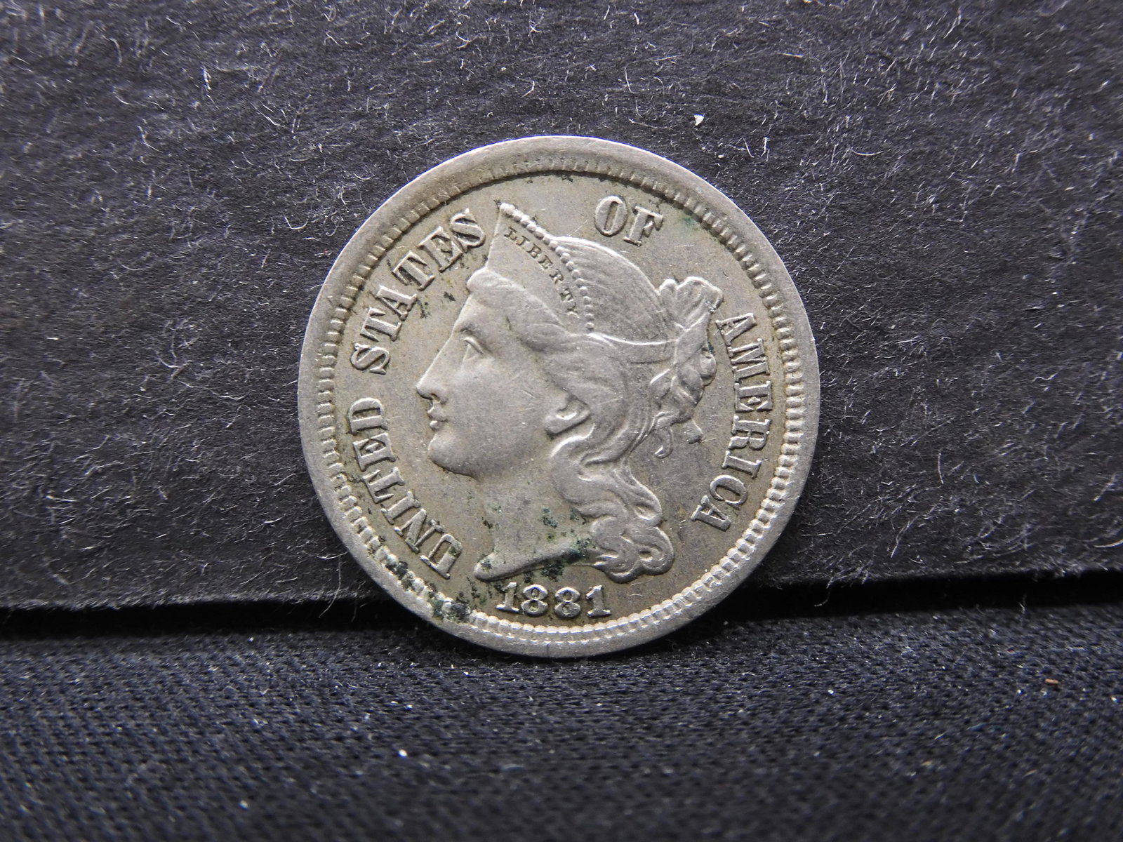 1881 US 3 Cent Nickel (1 of 2)