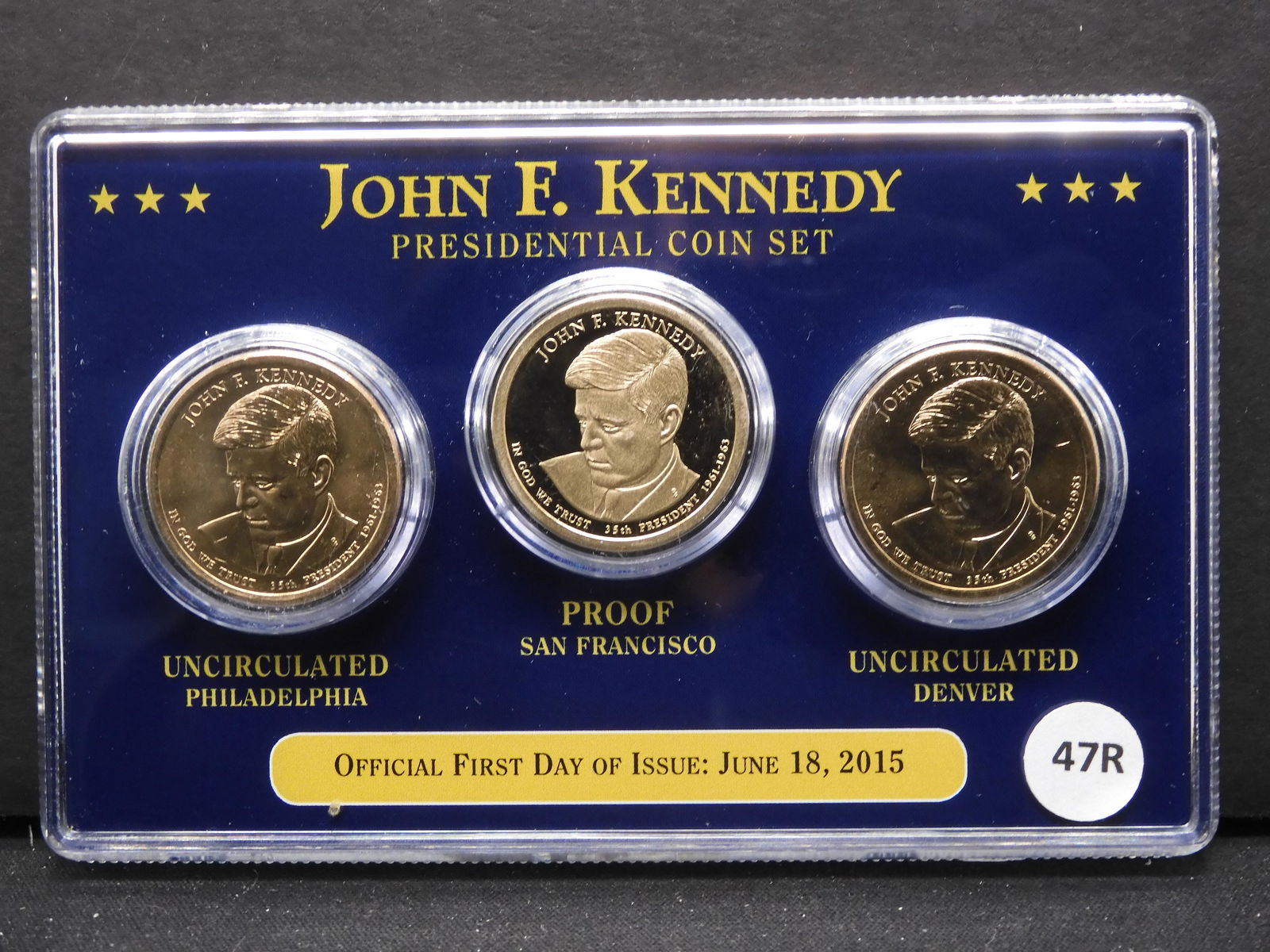 2015 Unc. P/D & S Proof Pres. $1 Set - John F. Kennedy (1 of 2)