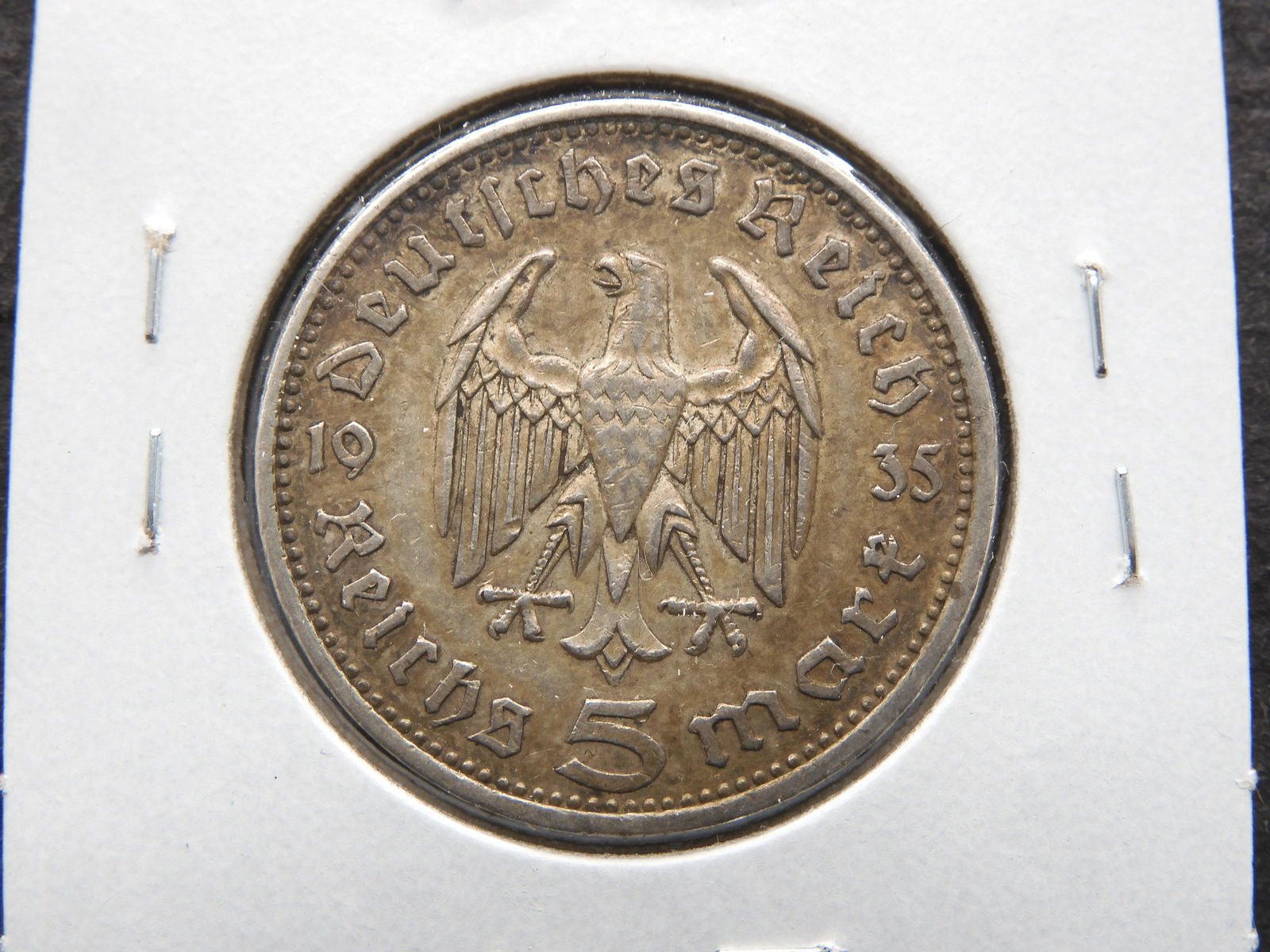 1935 Germany 5 Marks.  Silver. (1 of 3)