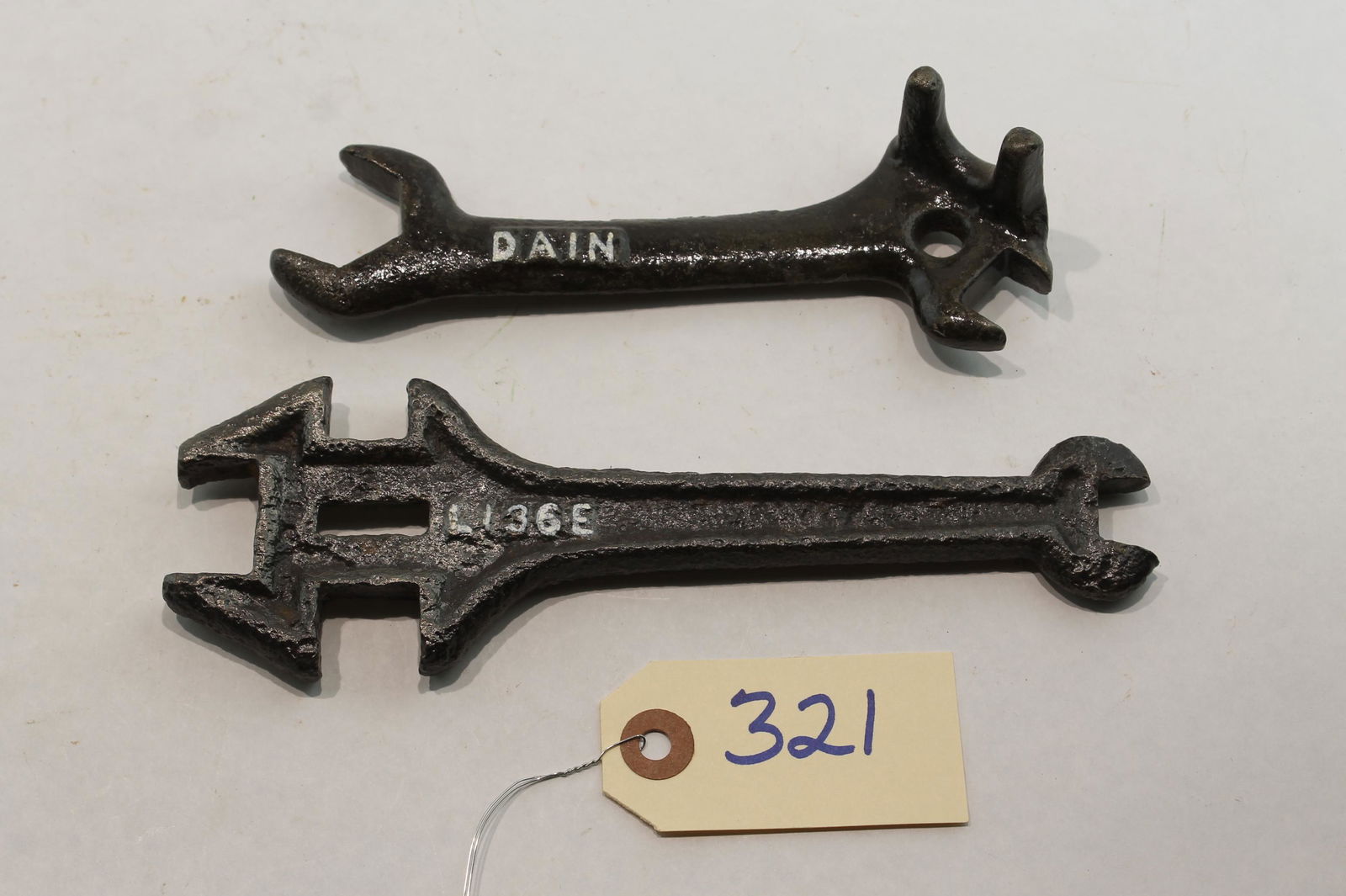 2 pc Lot Dain Wrenches (Deere) (1 of 2)