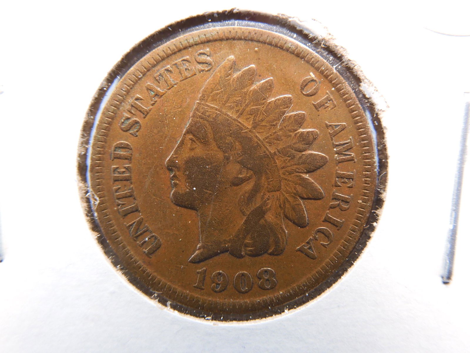 1908-S Indian Cent.  Fine.  Key date. (1 of 3)