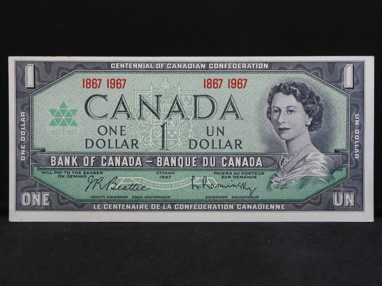 1967 Canada $1.  GEM Crisp Uncirculated. (1 of 3)