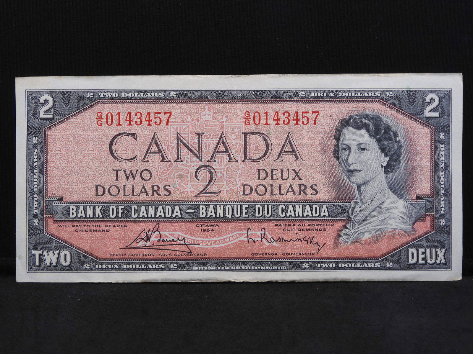 1954 Canada $2.  Choice Almost Uncirculated. (1 of 3)