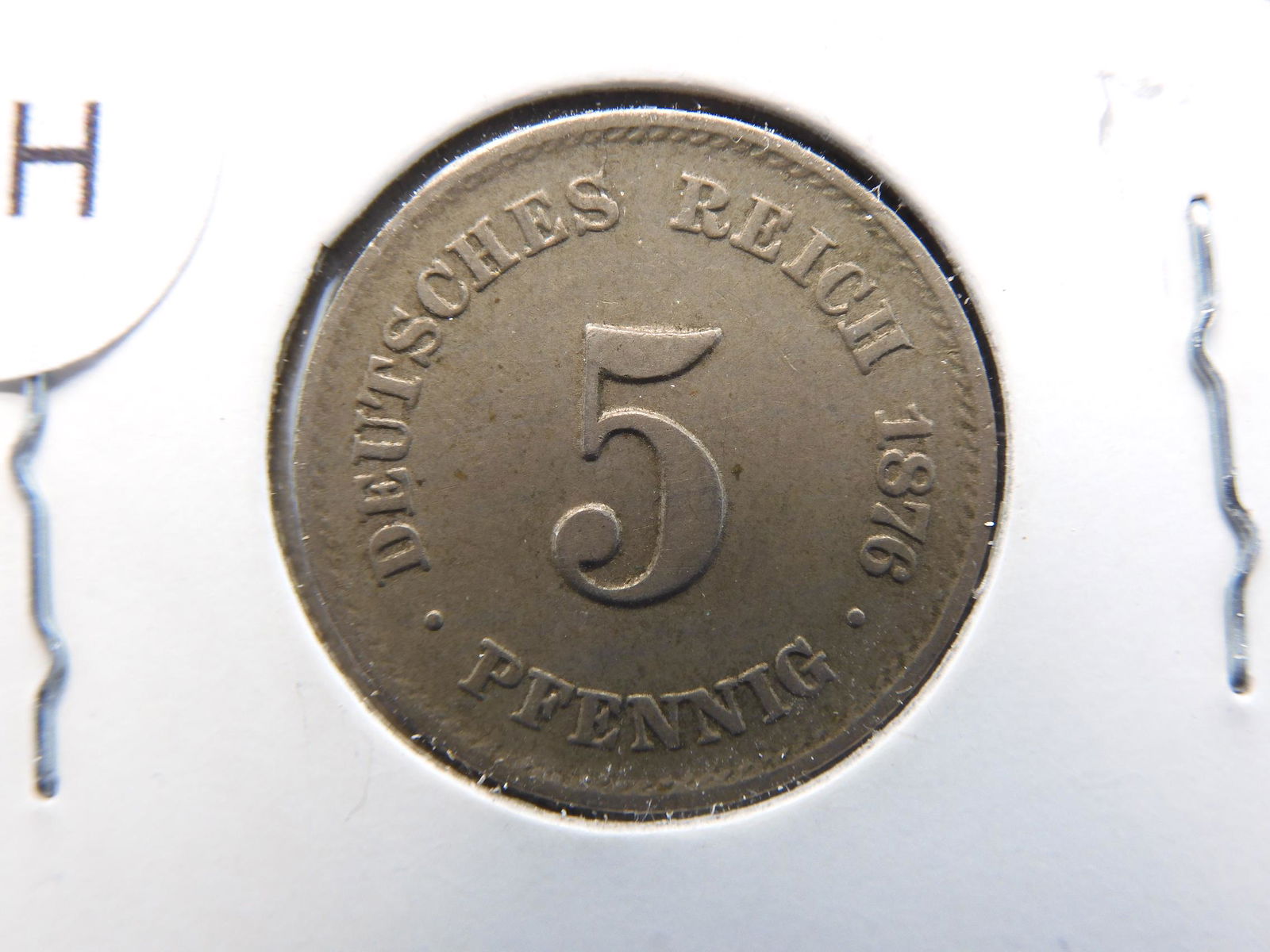 1876 C 5 Pfennig From Germany (1 of 3)