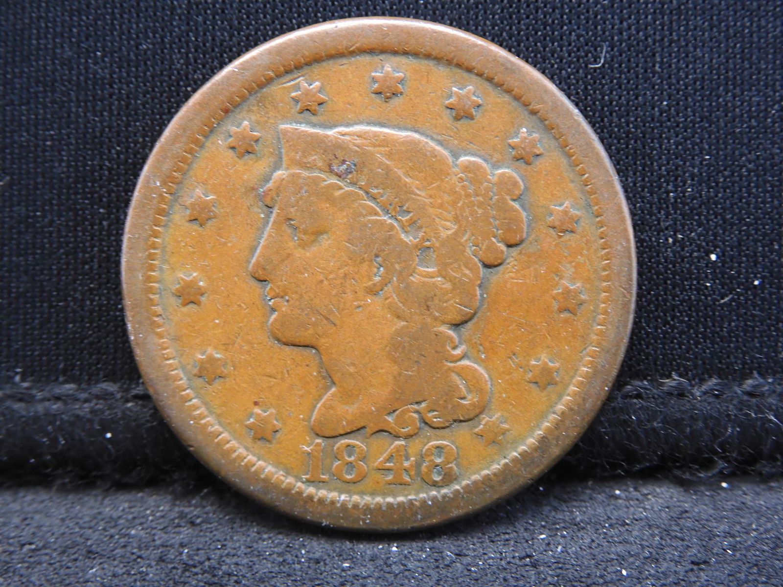 1848 Large Cent.  Nice Very Good. (1 of 2)