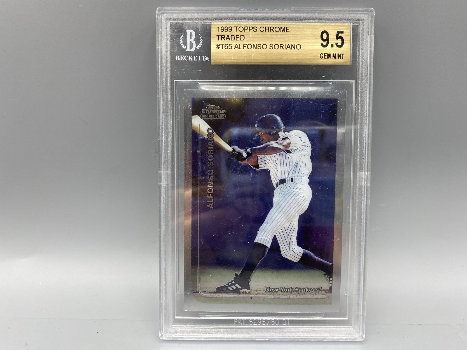 1999 Topps Chrome Traded Alfonso Soriano RC #T65 BGS (1 of 2)