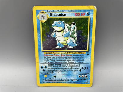 Pokemon Blastoise Base Set 2 Holofoil #2/130: Pokemon Blastoise Base Set 2 Holofoil #2/130