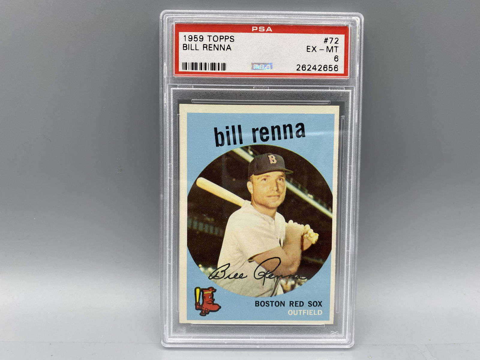1959 Topps Bill Renna #72 PSA EX-MT 6 (1 of 2)