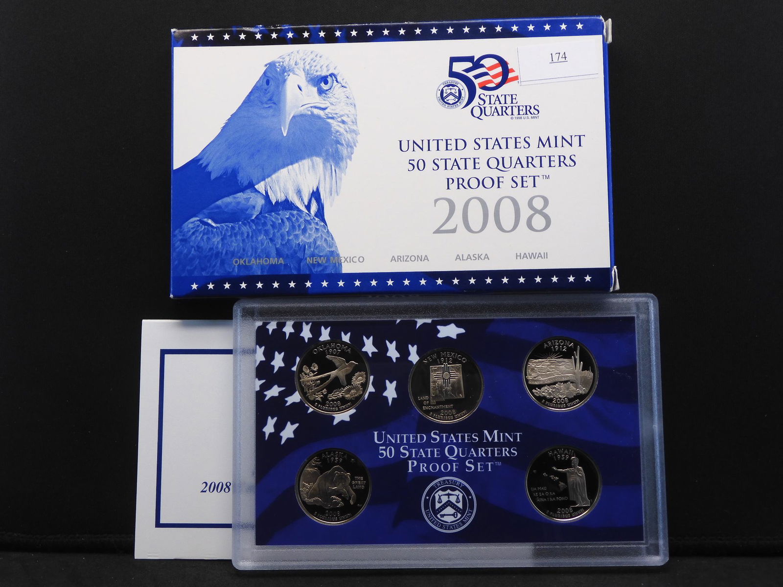 2008-S U.S. Statehood 5 Quarter Proof Set OGP (1 of 4)