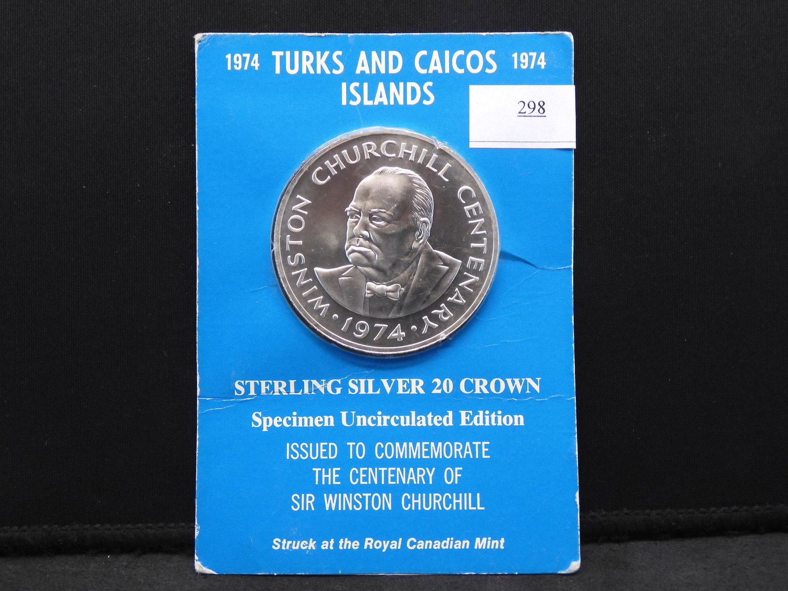 1974 Turks & Caicos Islands Sterling Silver 20 Crown (1 of 4)